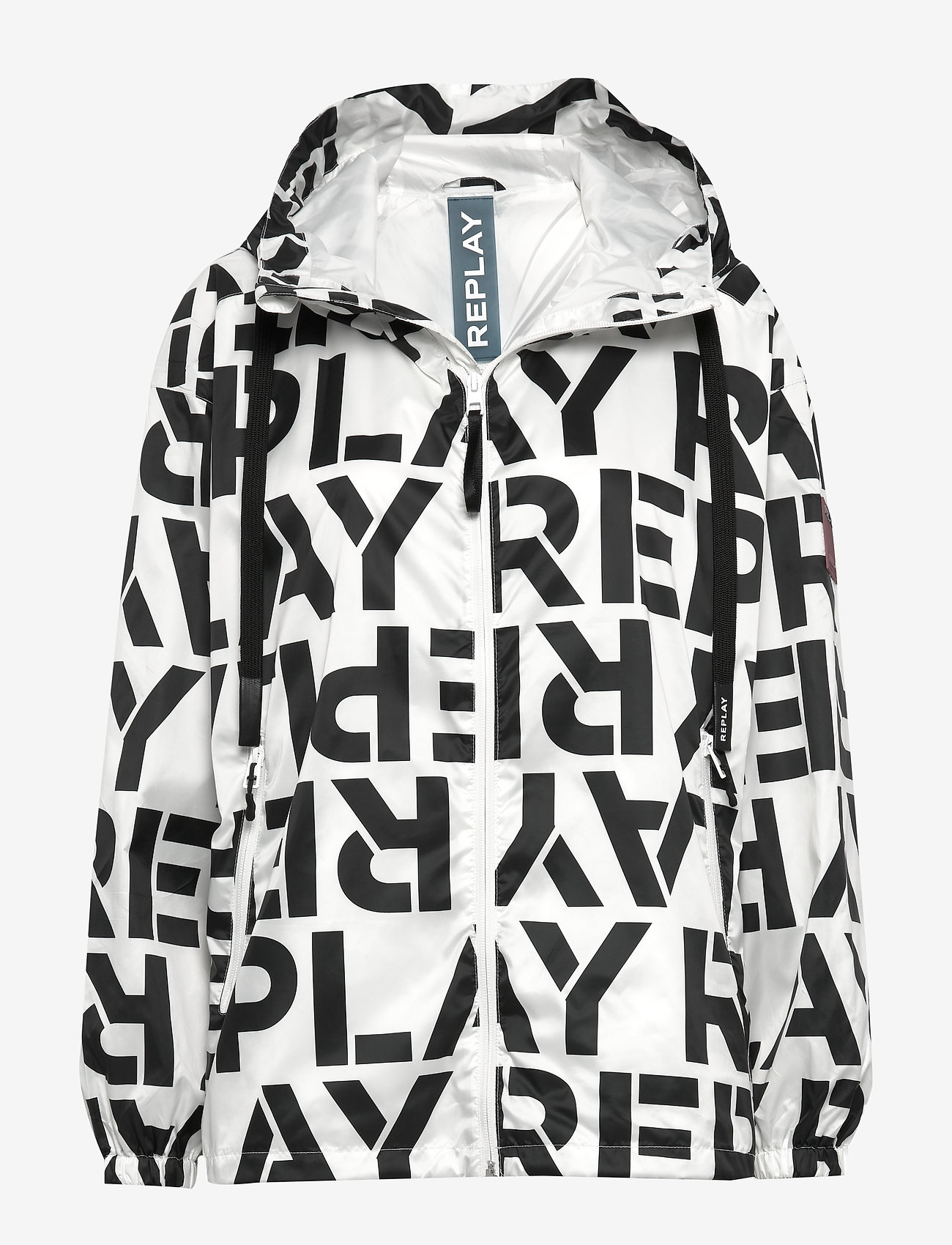 Replay - Jacket - chalk&black logo - 0