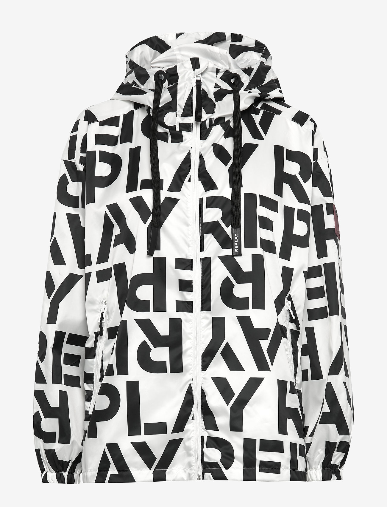 Replay - Jacket - chalk&black logo - 1