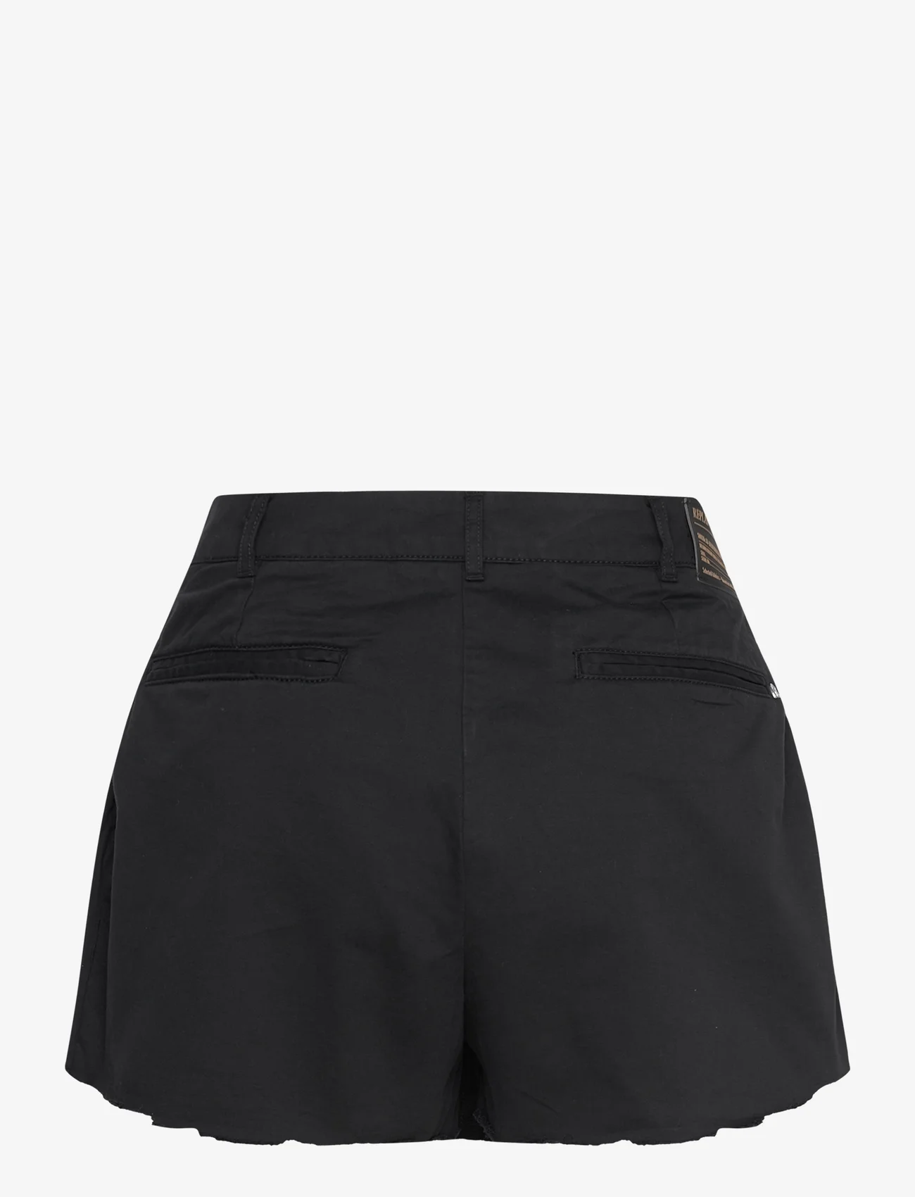 Replay - Shorts TROUSER-SKIRT - casual korte broeken - black - 1
