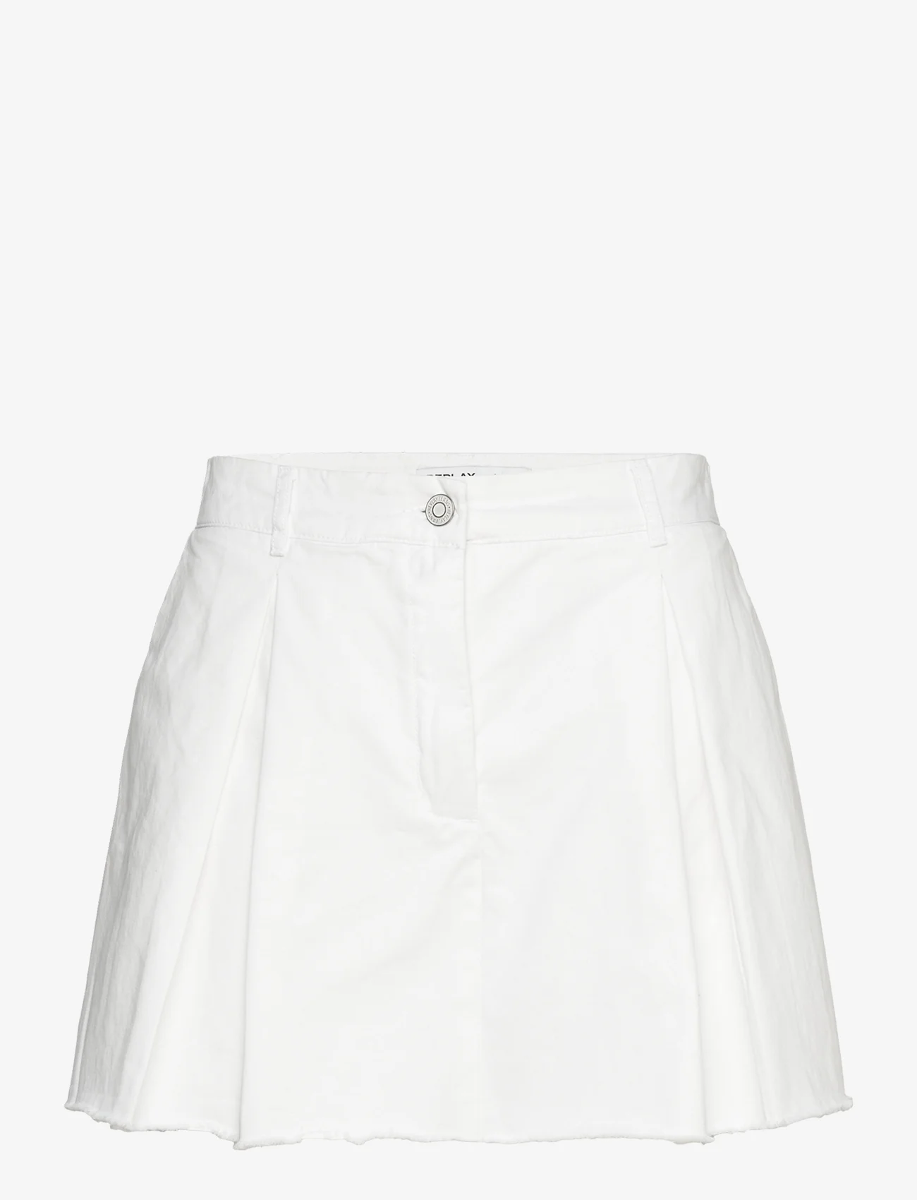 Replay - Shorts TROUSER-SKIRT - kasdienio stiliaus šortai - white - 0