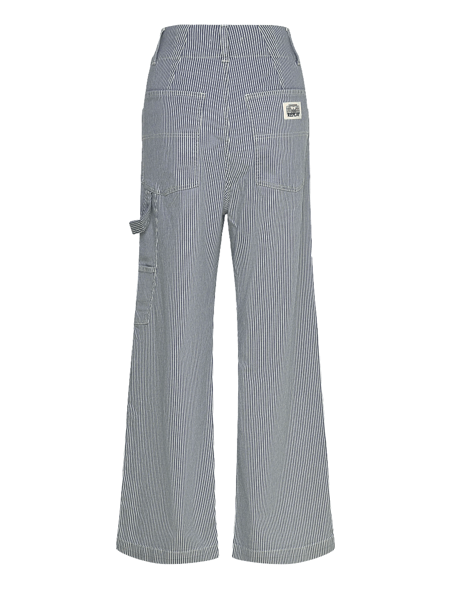 Replay - Trousers WIDE LEG - hosen mit weitem bein - dark blue - 2