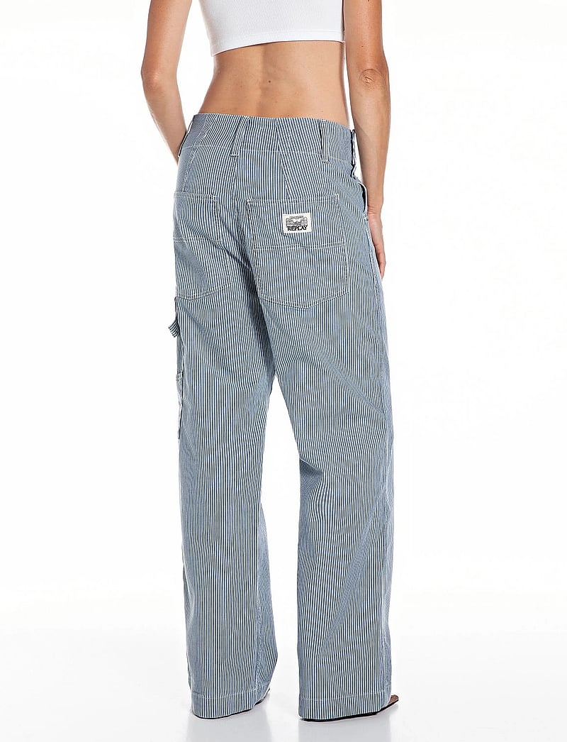 Replay - Trousers WIDE LEG - wide leg jeans - dark blue - 3