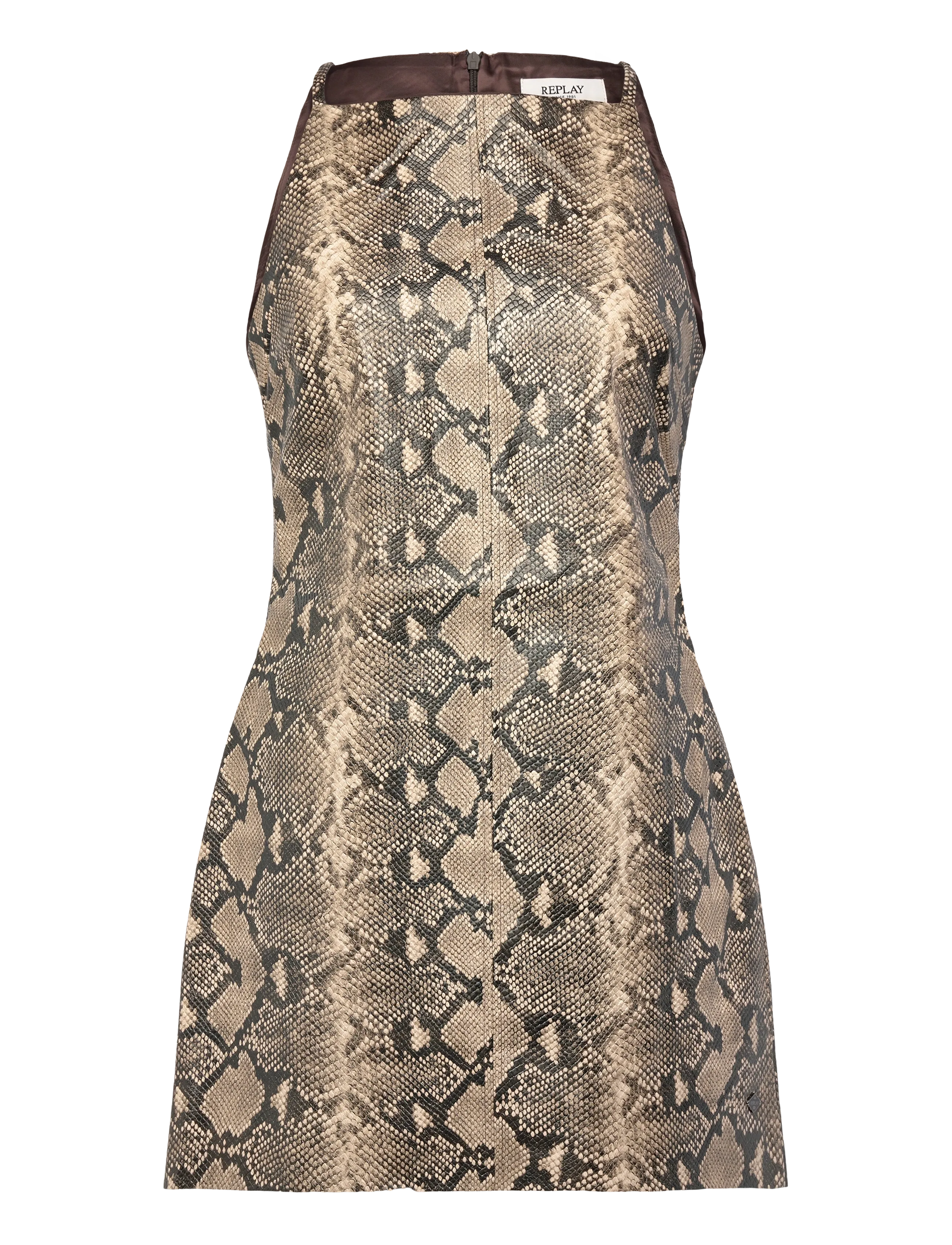 Replay Dress SHORT DRESS - Klänningar - BROWN / brown