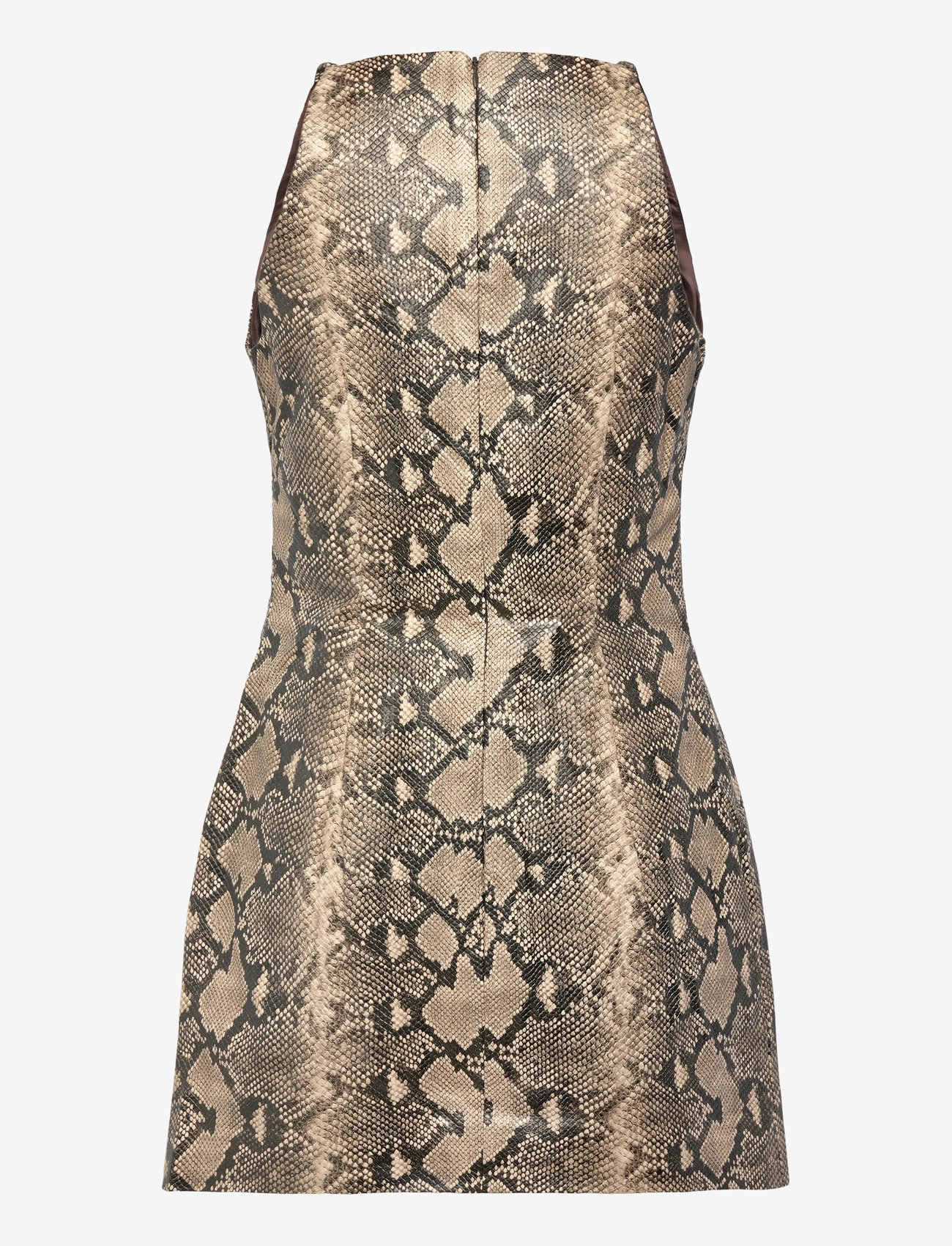 Replay - Dress SHORT DRESS - festklänningar - brown - 2