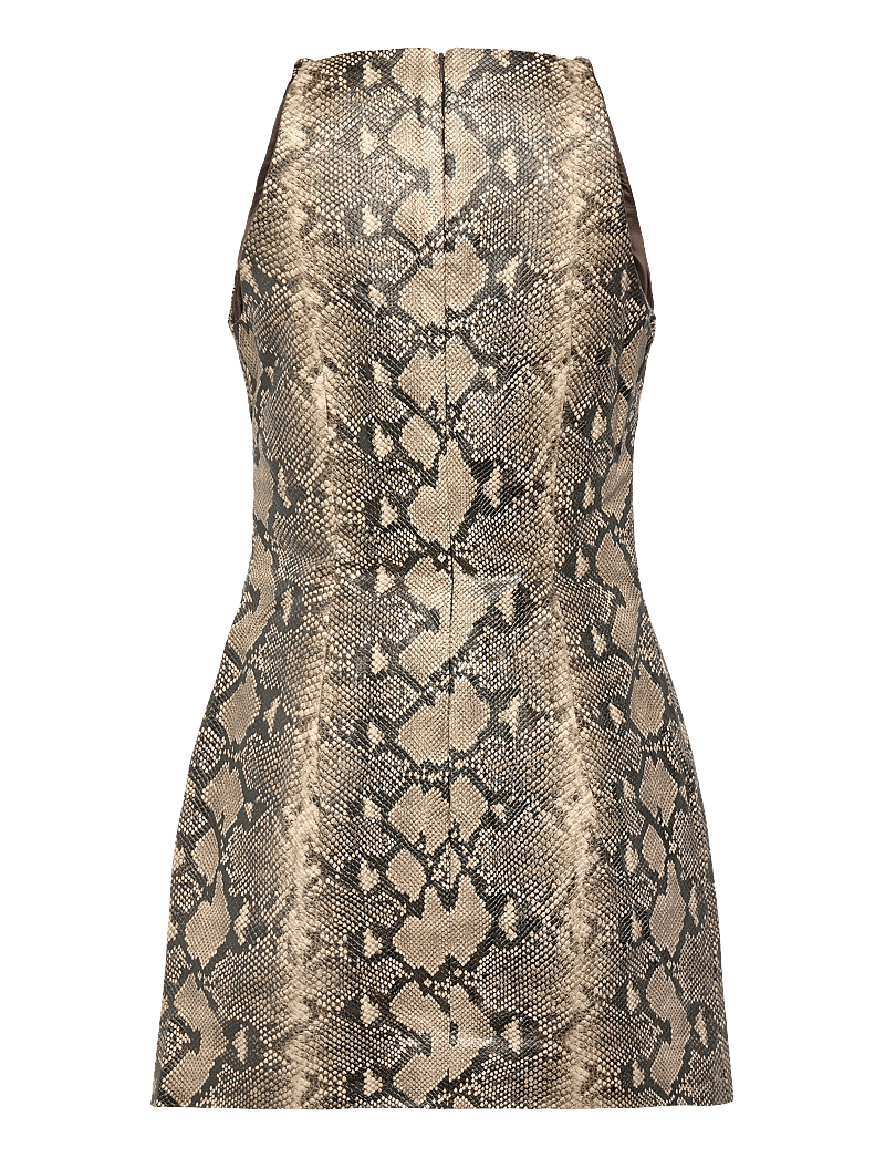 Replay - Dress SHORT DRESS - festklänningar - brown - 2