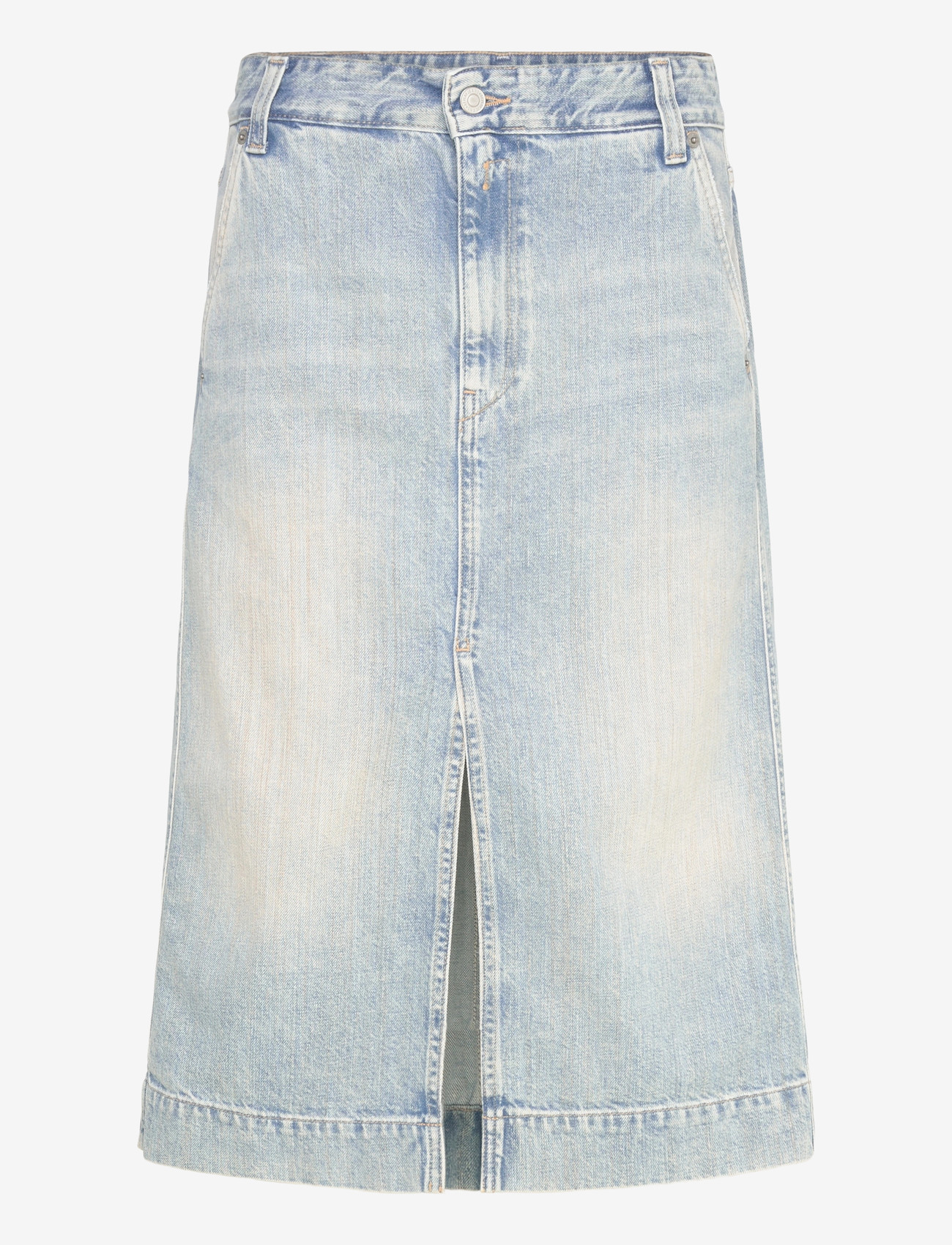 Replay - Skirt MIDI SKIRT - denimnederdele - blue - 1