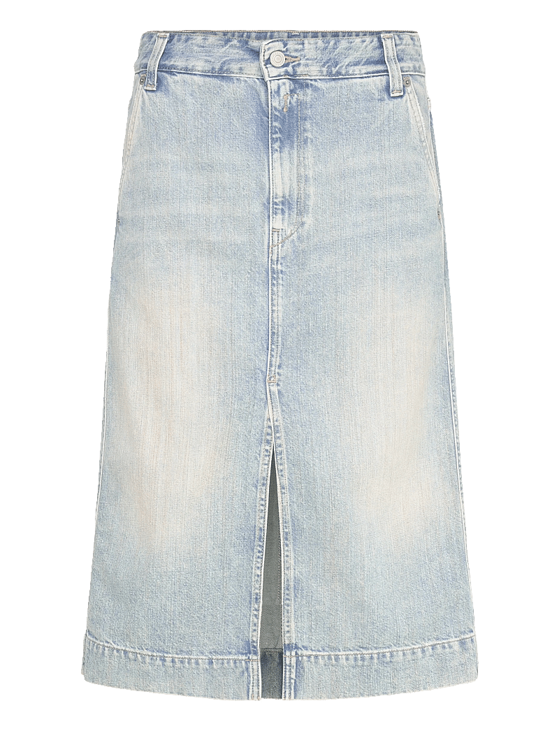 Replay - Skirt MIDI SKIRT - jeansröcke - blue - 1
