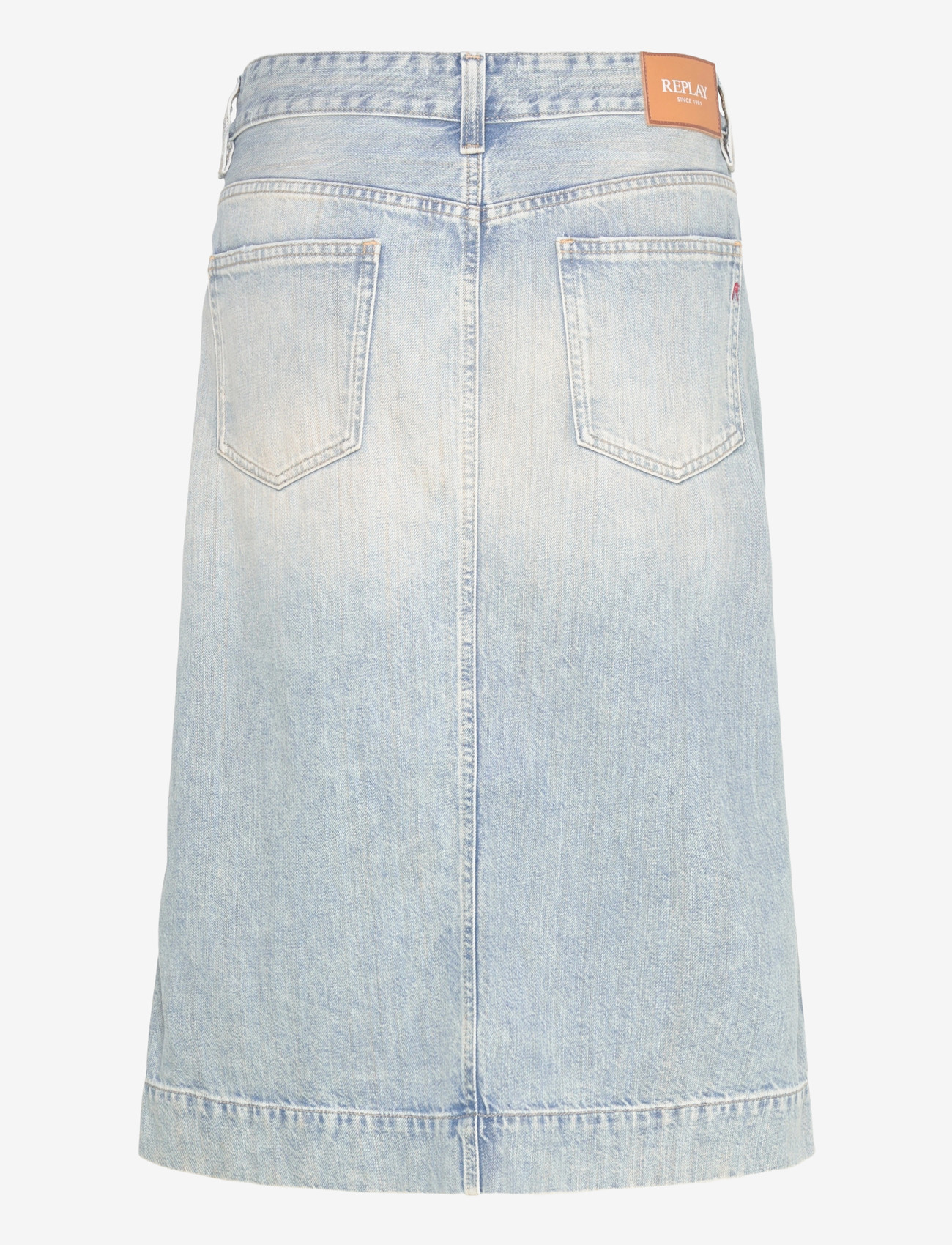 Replay - Skirt MIDI SKIRT - denimnederdele - blue - 2