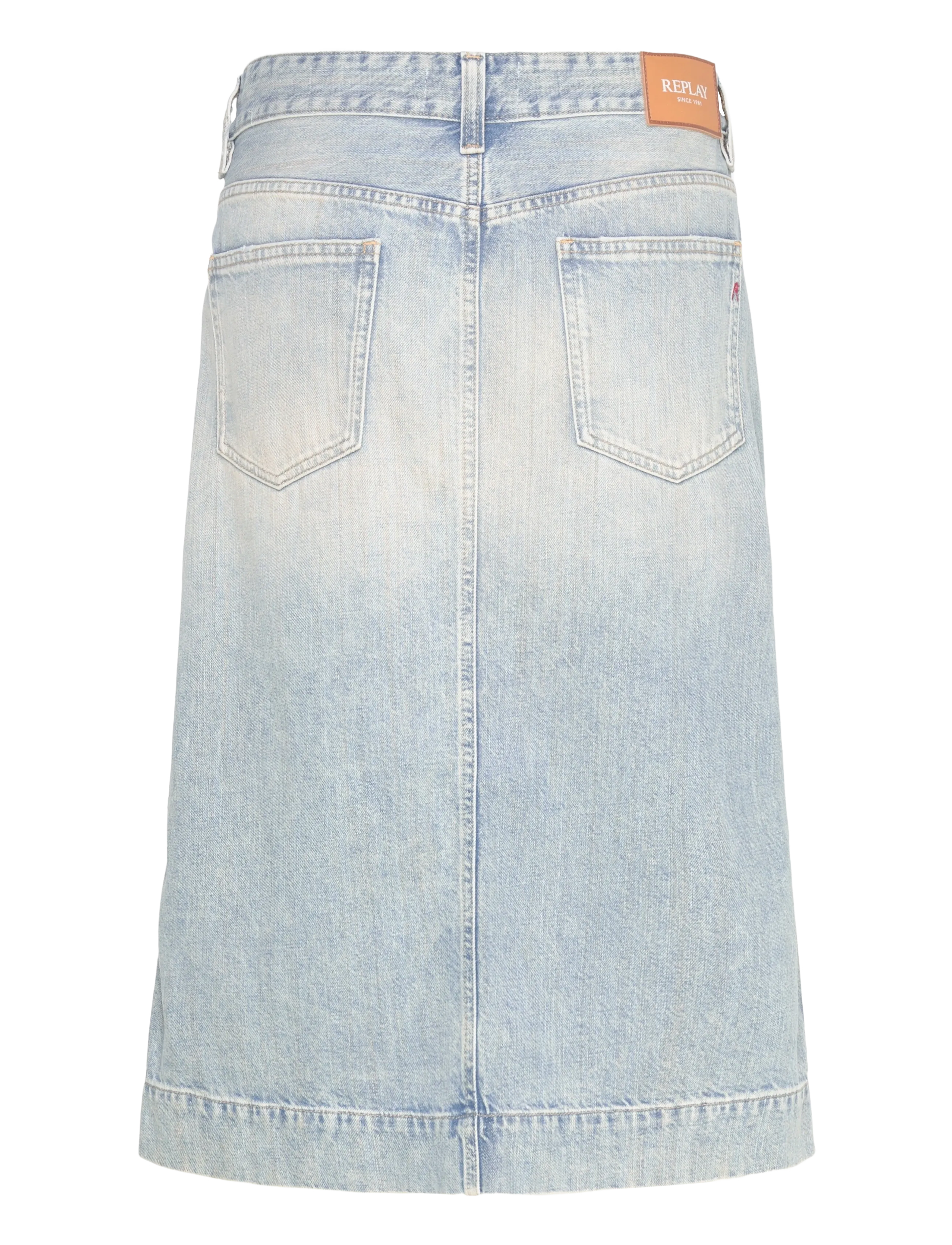 Replay - Skirt MIDI SKIRT - denim skirts - blue - 2
