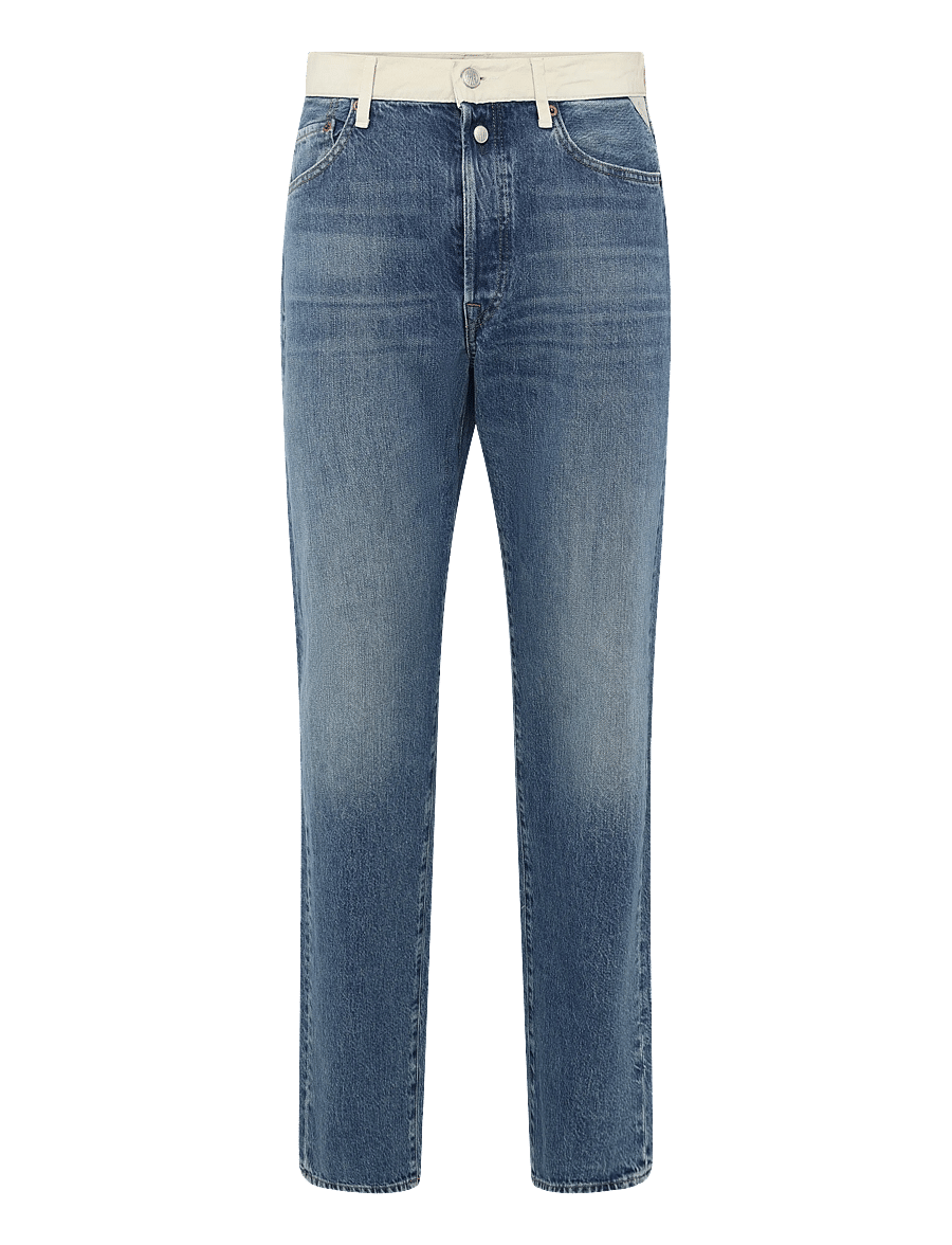 Replay - W9Z1 STRAIGHT 9Z1 ECO PLUS Sustainable DENIM Trousers - straight jeans - blue - 1