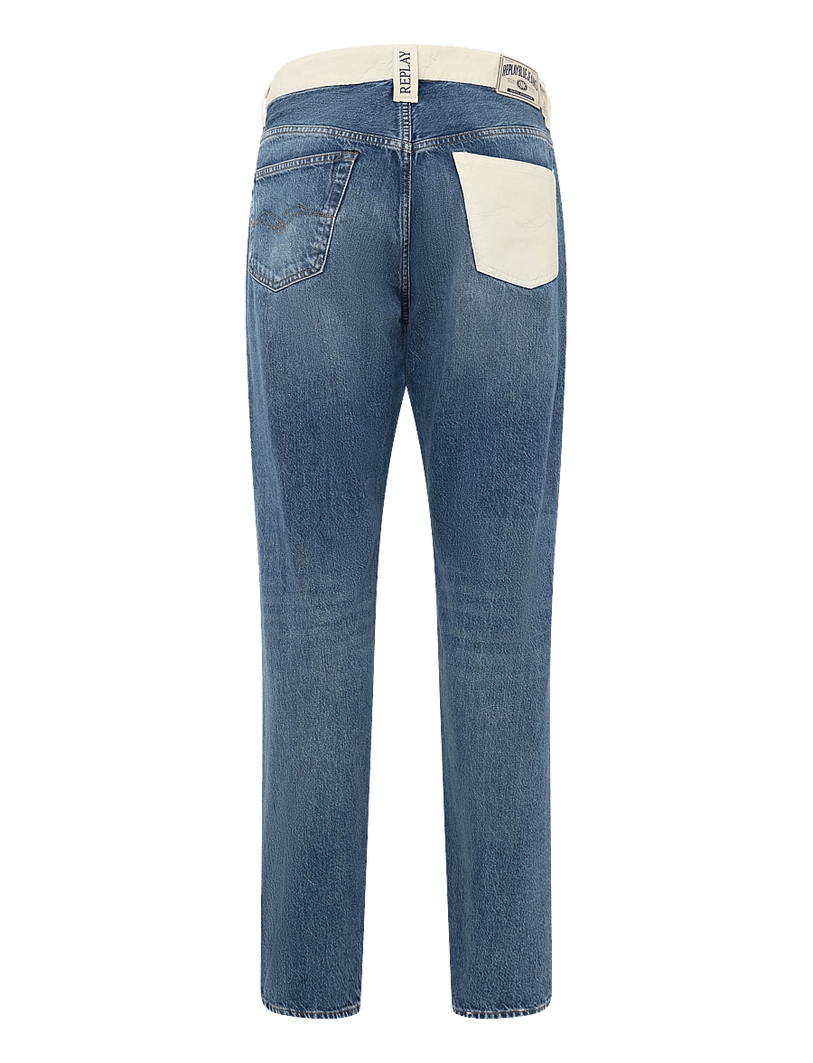 Replay - W9Z1 STRAIGHT 9Z1 ECO PLUS Sustainable DENIM Trousers - straight jeans - blue - 2
