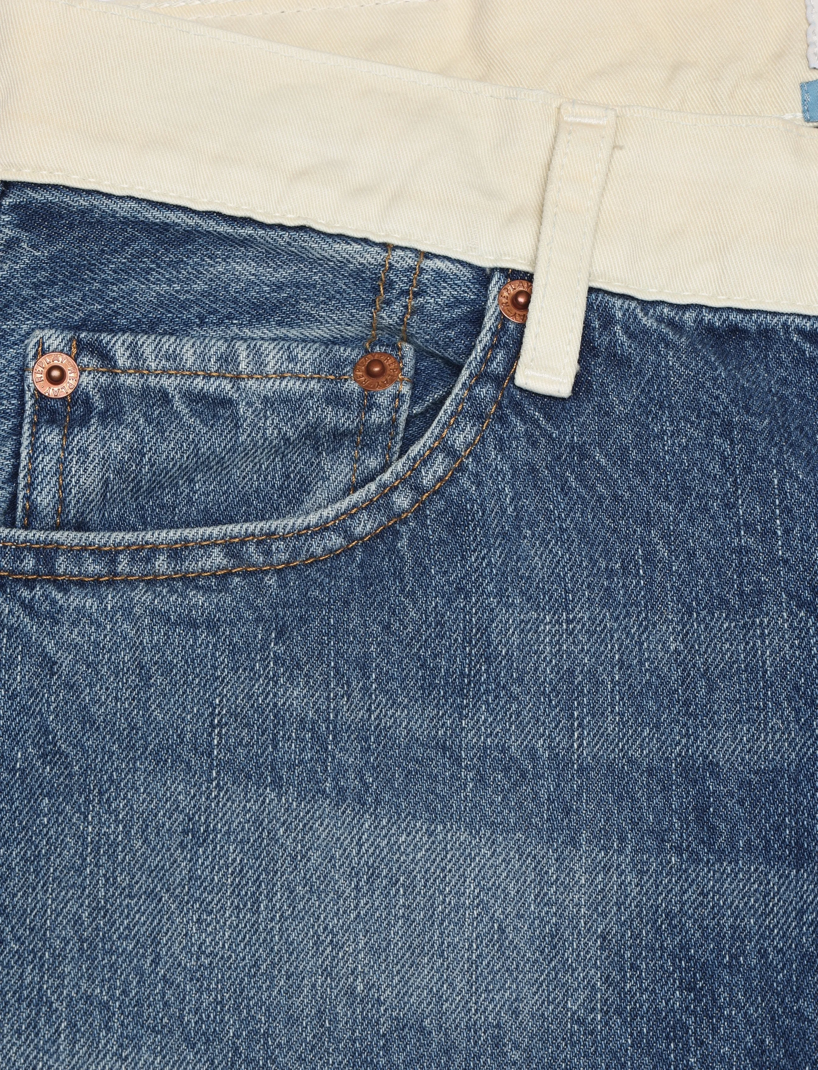 Replay - W9Z1 STRAIGHT 9Z1 ECO PLUS Sustainable DENIM Trousers - straight jeans - blue - 5