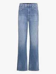 Replay - REYNE Trousers HIGH WAIST WIDE LEG - vide jeans - blue - 0