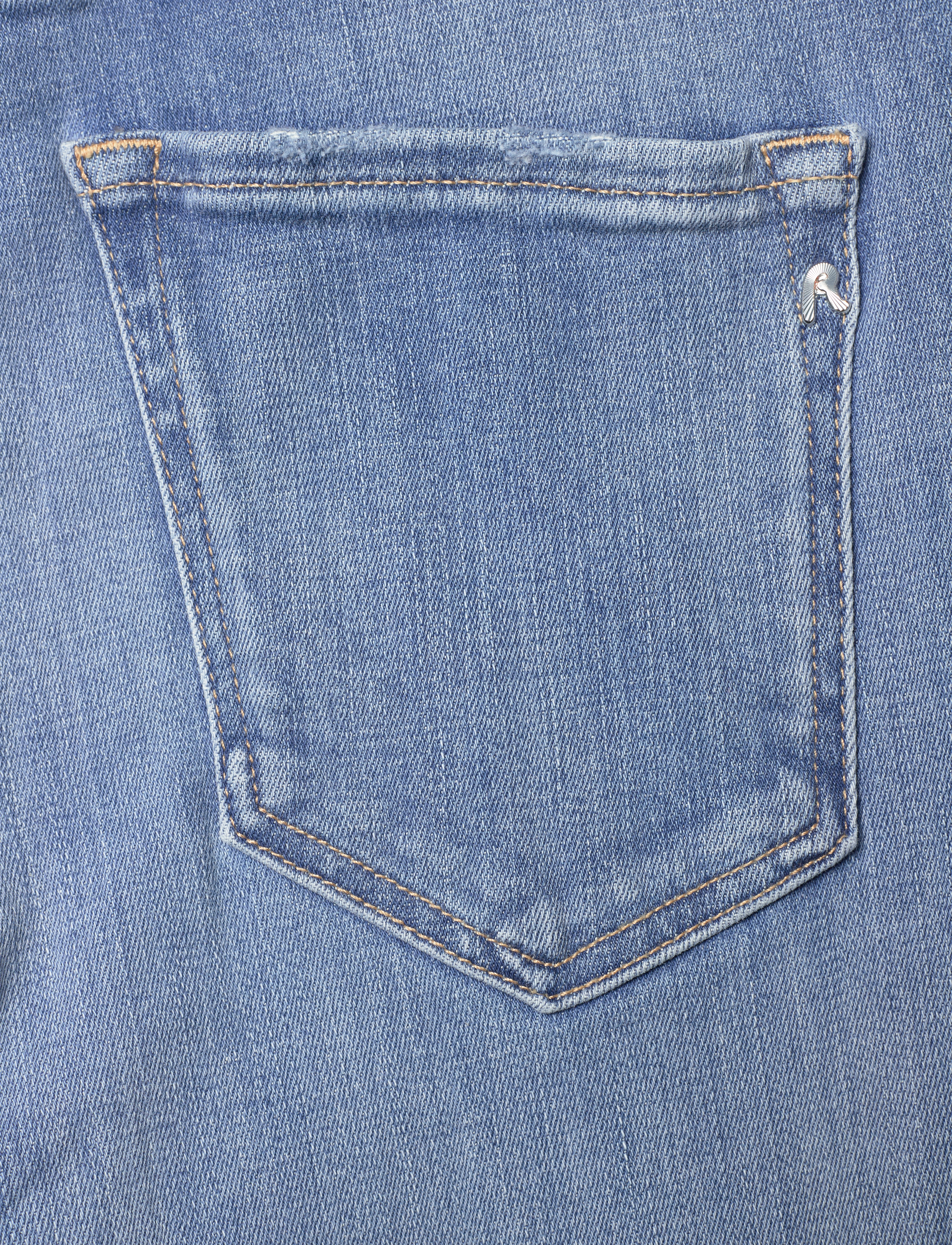 Replay - REYNE Trousers HIGH WAIST WIDE LEG - hosen mit weitem bein - blue - 4