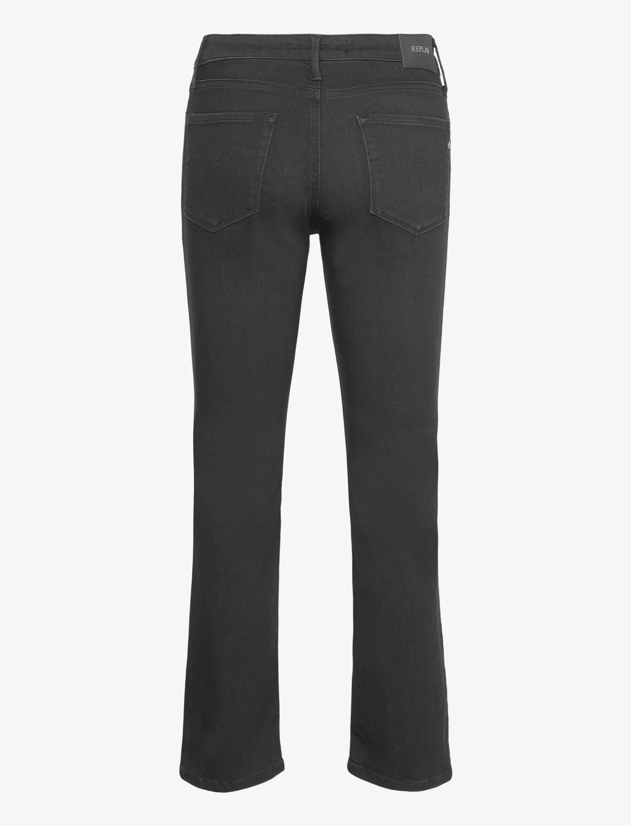 Replay - ZOLIE Trousers STRAIGHT LEG HIGH WAIST X-LITE - straight jeans - black - 1