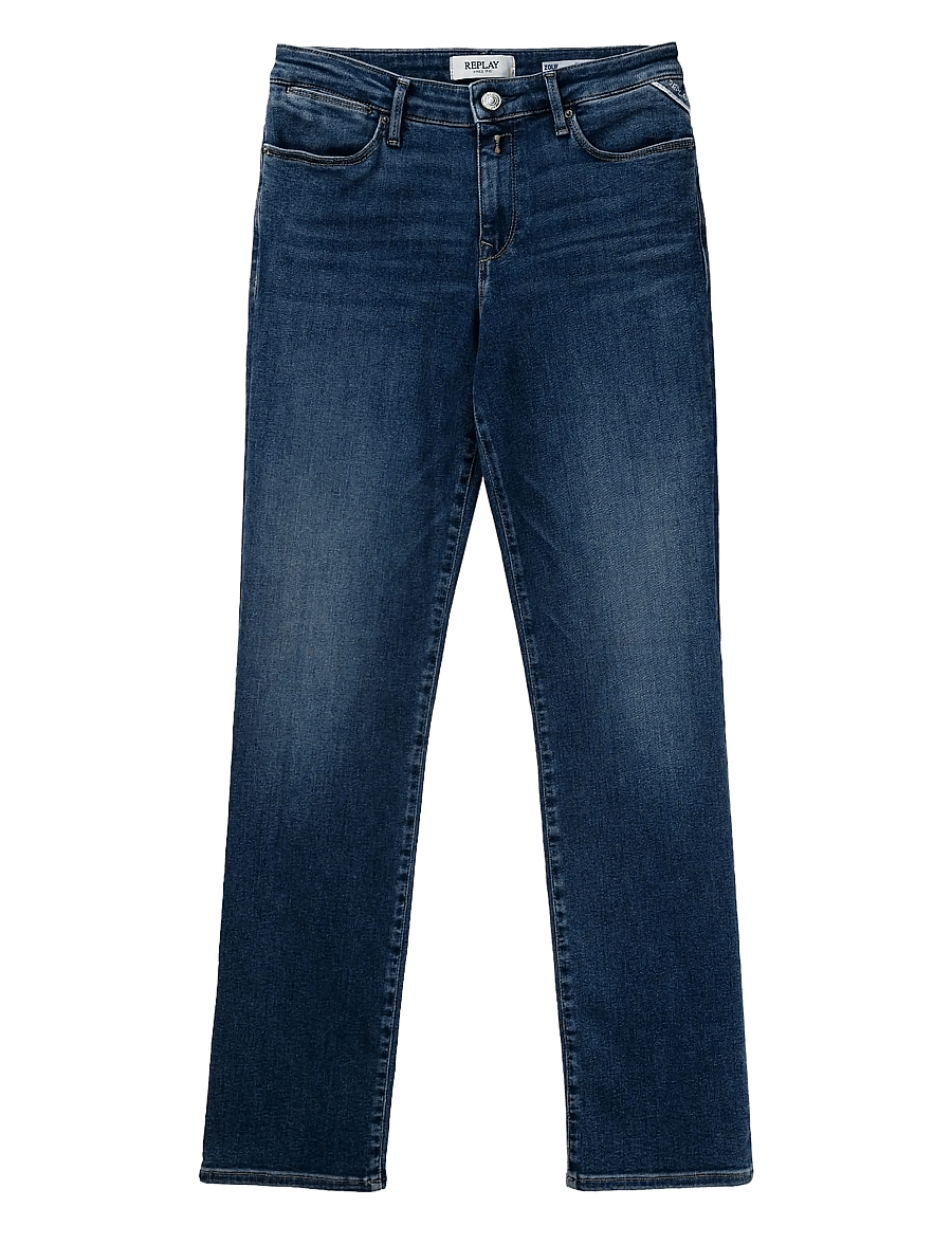 Replay - ZOLIE Trousers STRAIGHT LEG HIGH WAIST - gerade jeans - dark blue - 1