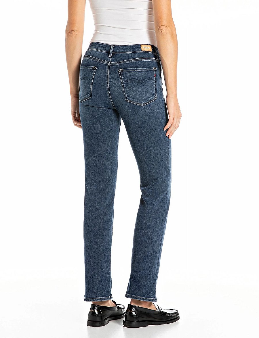 Replay - ZOLIE Trousers STRAIGHT LEG HIGH WAIST - gerade jeans - dark blue - 2