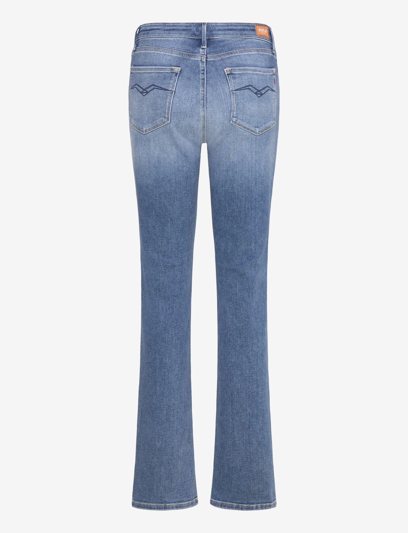 Replay - ZOLIE Trousers STRAIGHT LEG HIGH WAIST - straight jeans - medium blue - 2