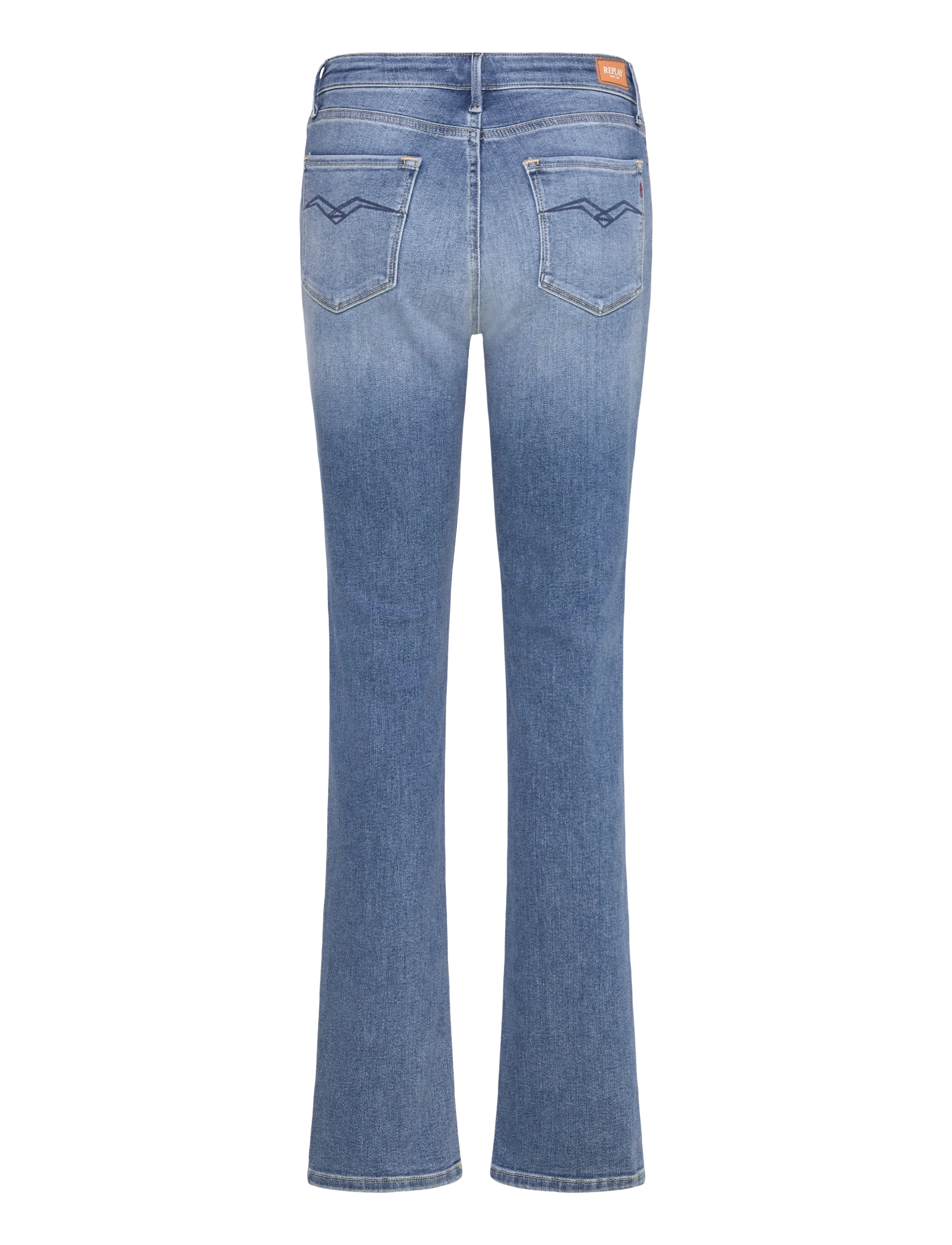 Replay - ZOLIE Trousers STRAIGHT LEG HIGH WAIST - jeans droites - medium blue - 2