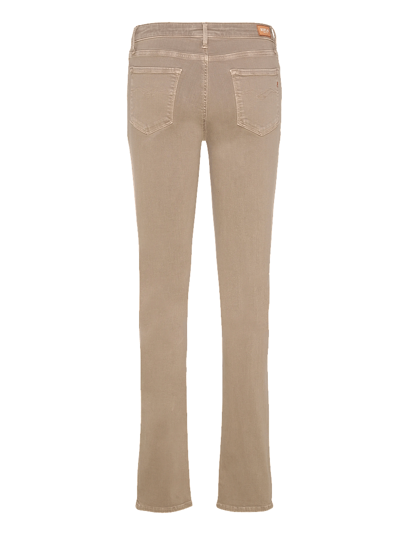 Replay - ZOLIE Trousers STRAIGHT LEG HIGH WAIST Hyperflex Colour XLite - straight jeans - beige - 2