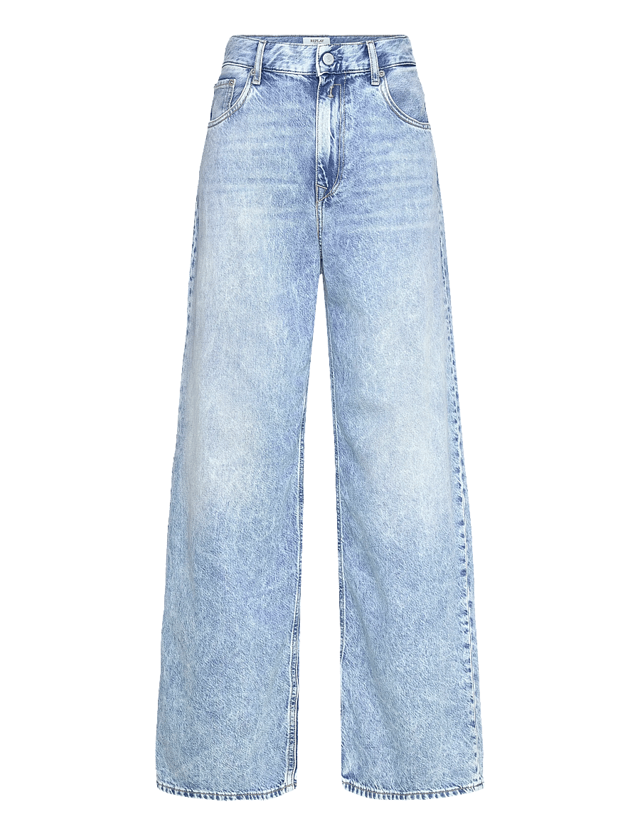 Replay - CARY Trousers WIDE LEG - jeans met wijde pijpen - blue - 1