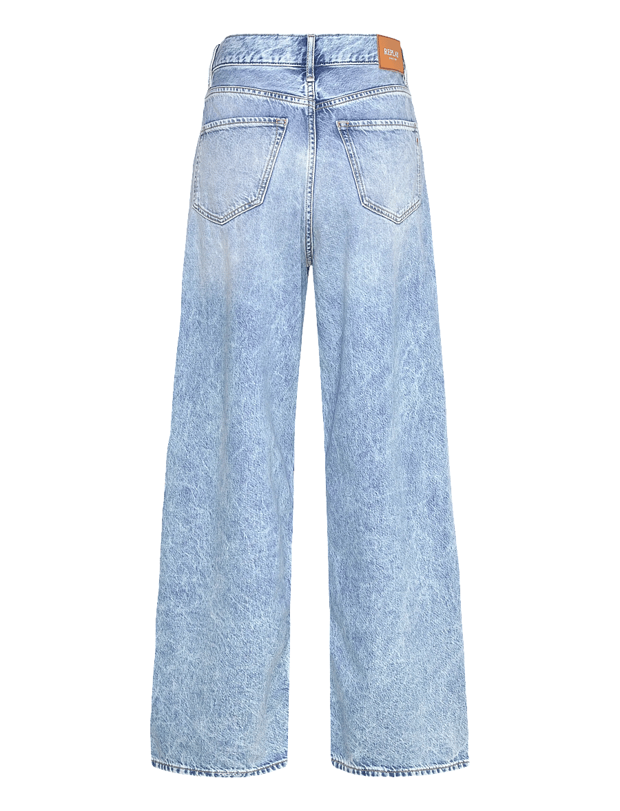 Replay - CARY Trousers WIDE LEG - hosen mit weitem bein - blue - 2