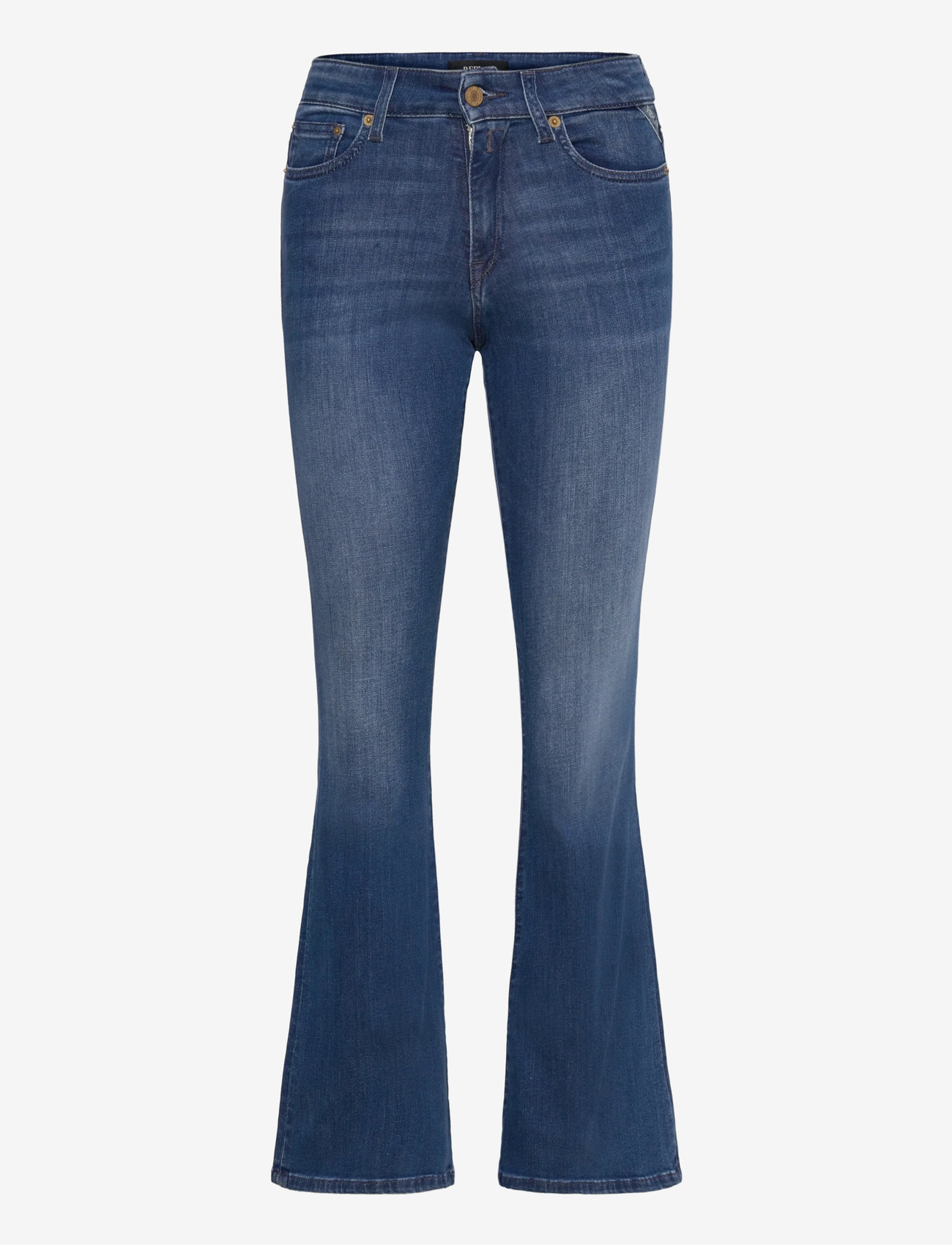 Replay - JOELLA Trousers FLARE REGULAR WAIST 99 Denim - utsvängda jeans - blue - 1