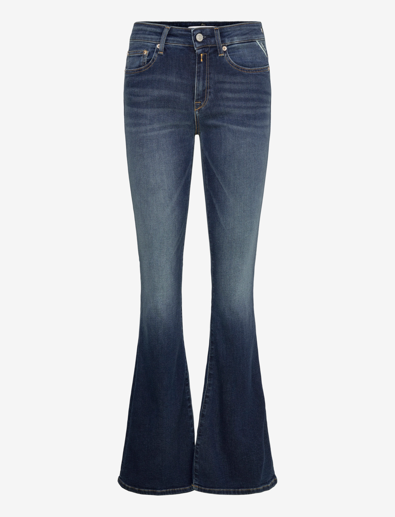 Replay JOELLA Trousers FLARE REGULAR WAIST - Replay - DARK BLUE / blue