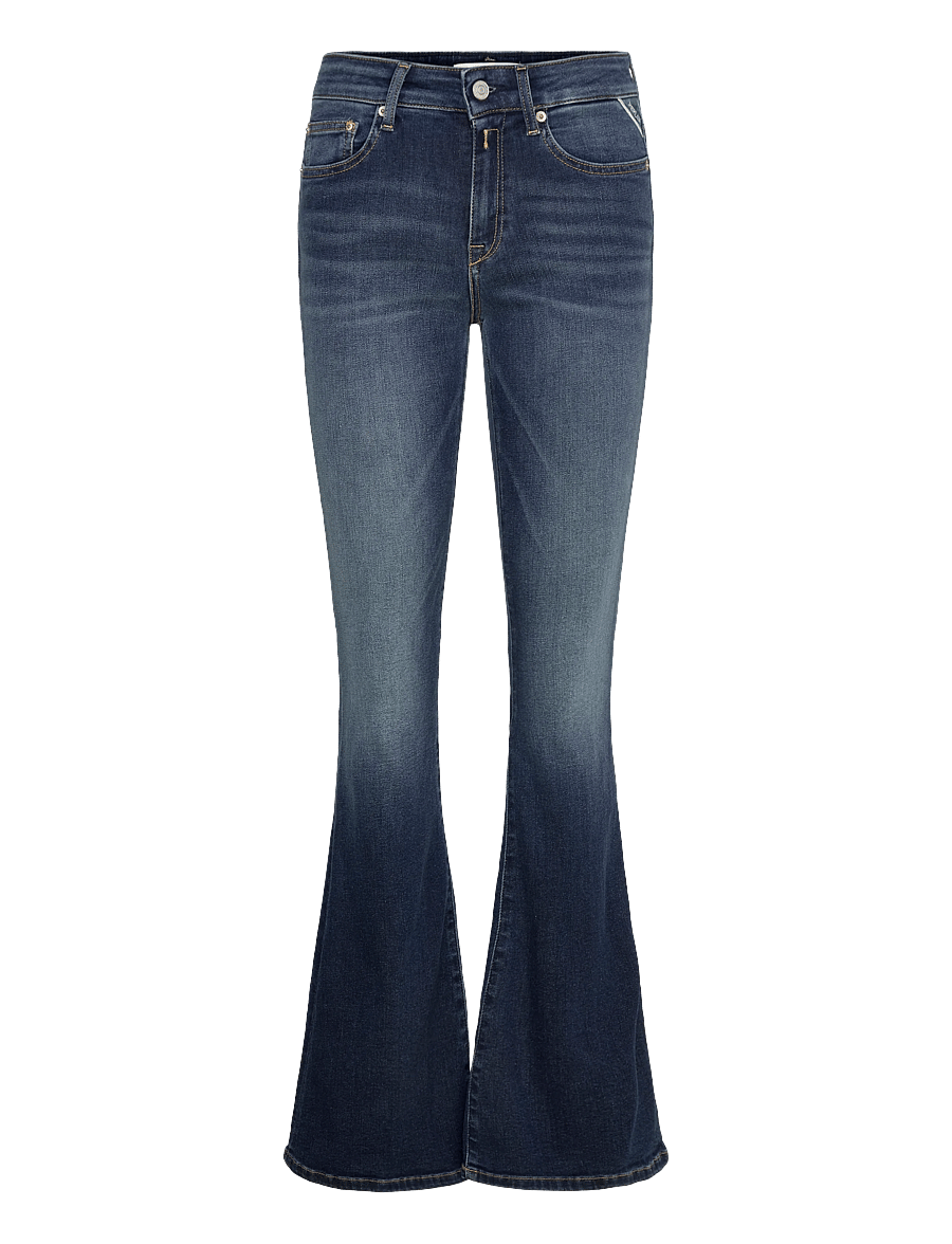 Replay - JOELLA Trousers FLARE REGULAR WAIST - schlaghosen - dark blue - 1