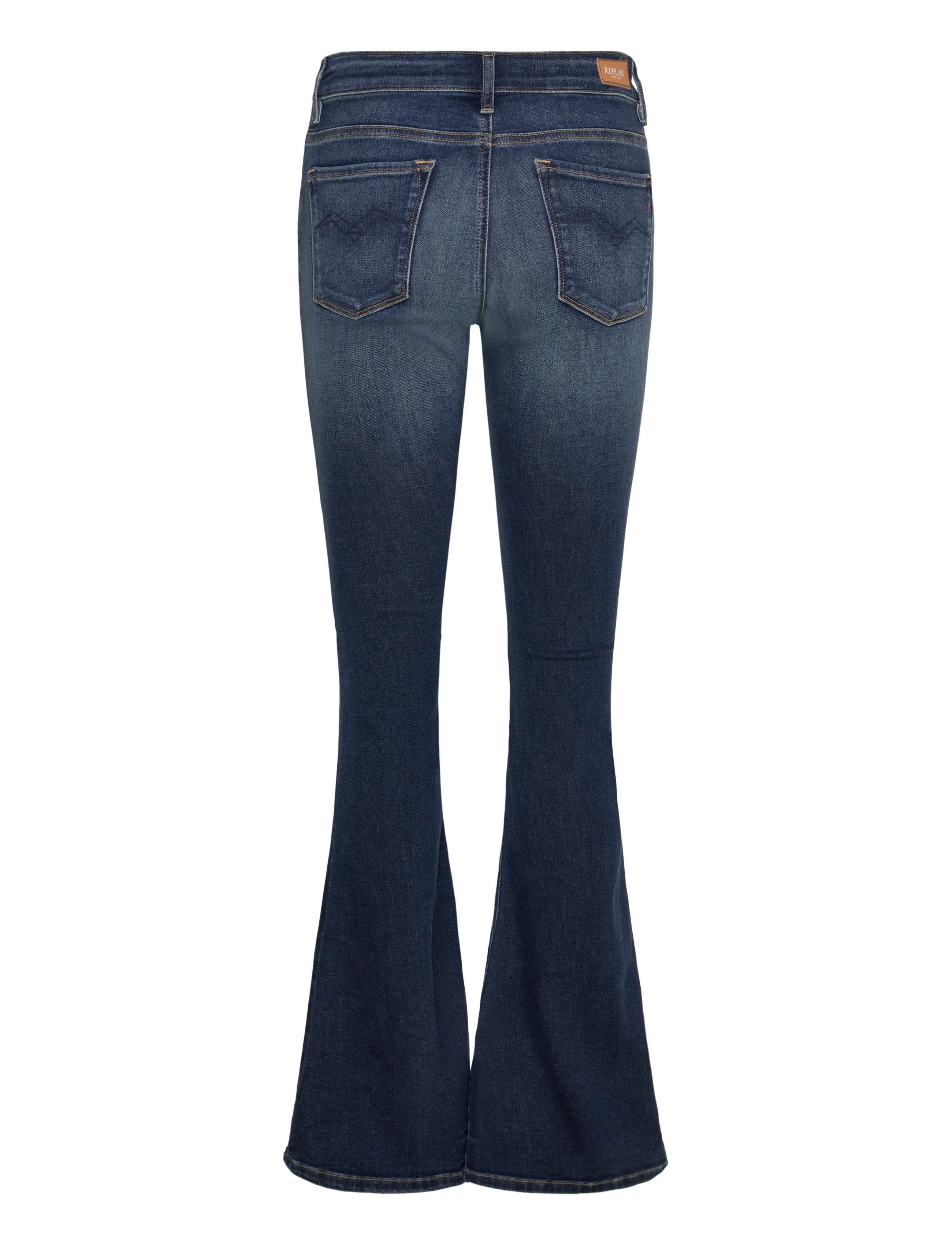 Replay - JOELLA Trousers FLARE REGULAR WAIST - schlaghosen - dark blue - 2