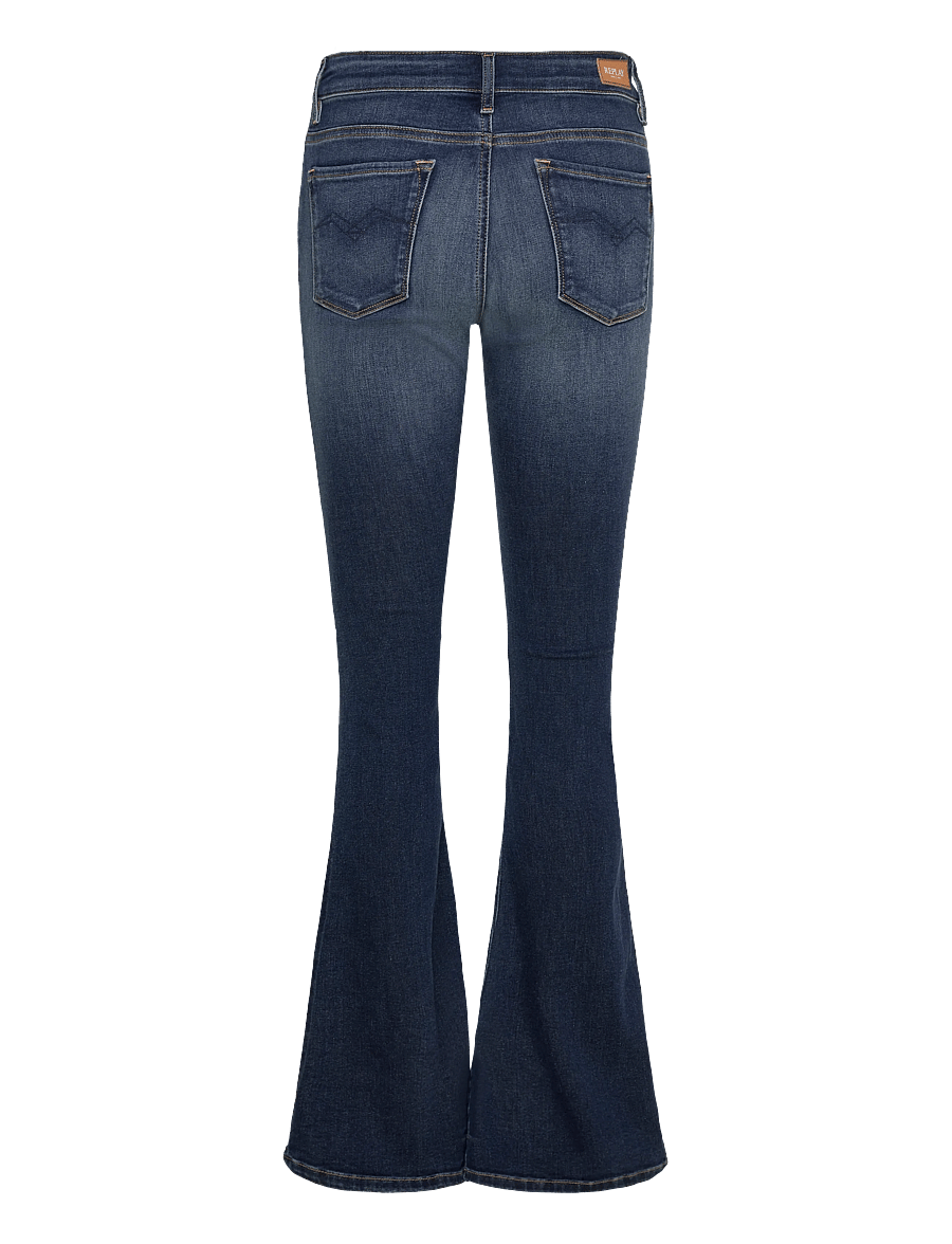 Replay - JOELLA Trousers FLARE REGULAR WAIST - schlaghosen - dark blue - 2