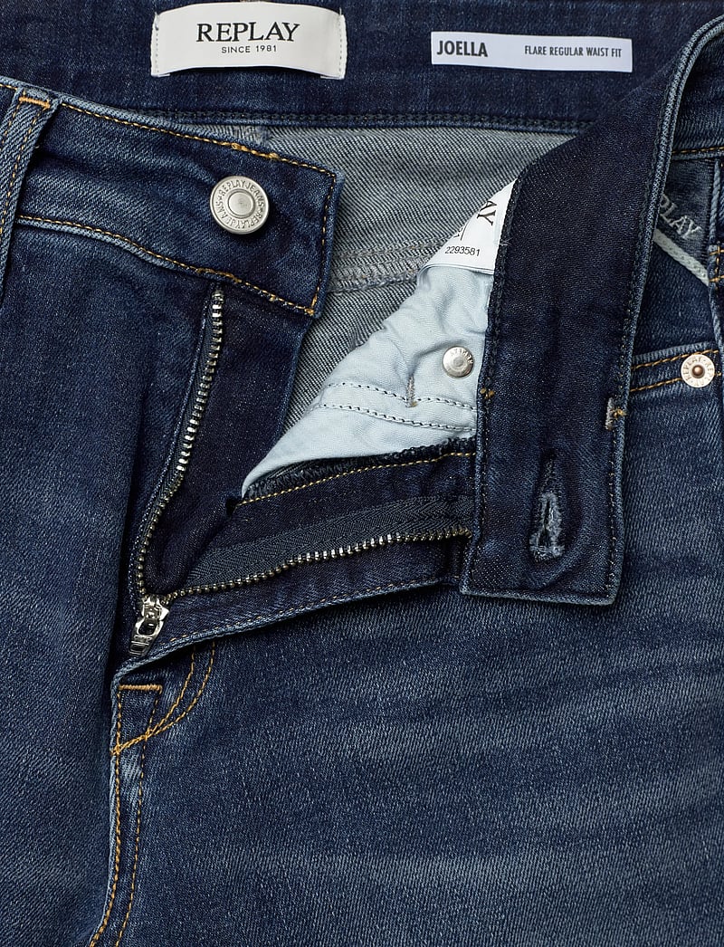 Replay - JOELLA Trousers FLARE REGULAR WAIST - alt eriti laia säärega teksad - dark blue - 5