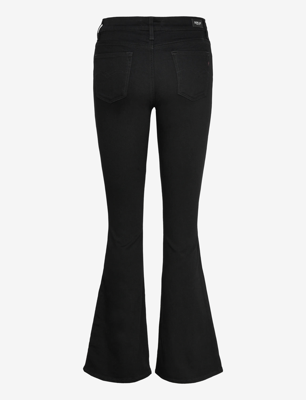 Replay - JOELLA Trousers FLARE REGULAR WAIST - alt eriti laia säärega teksad - black - 2