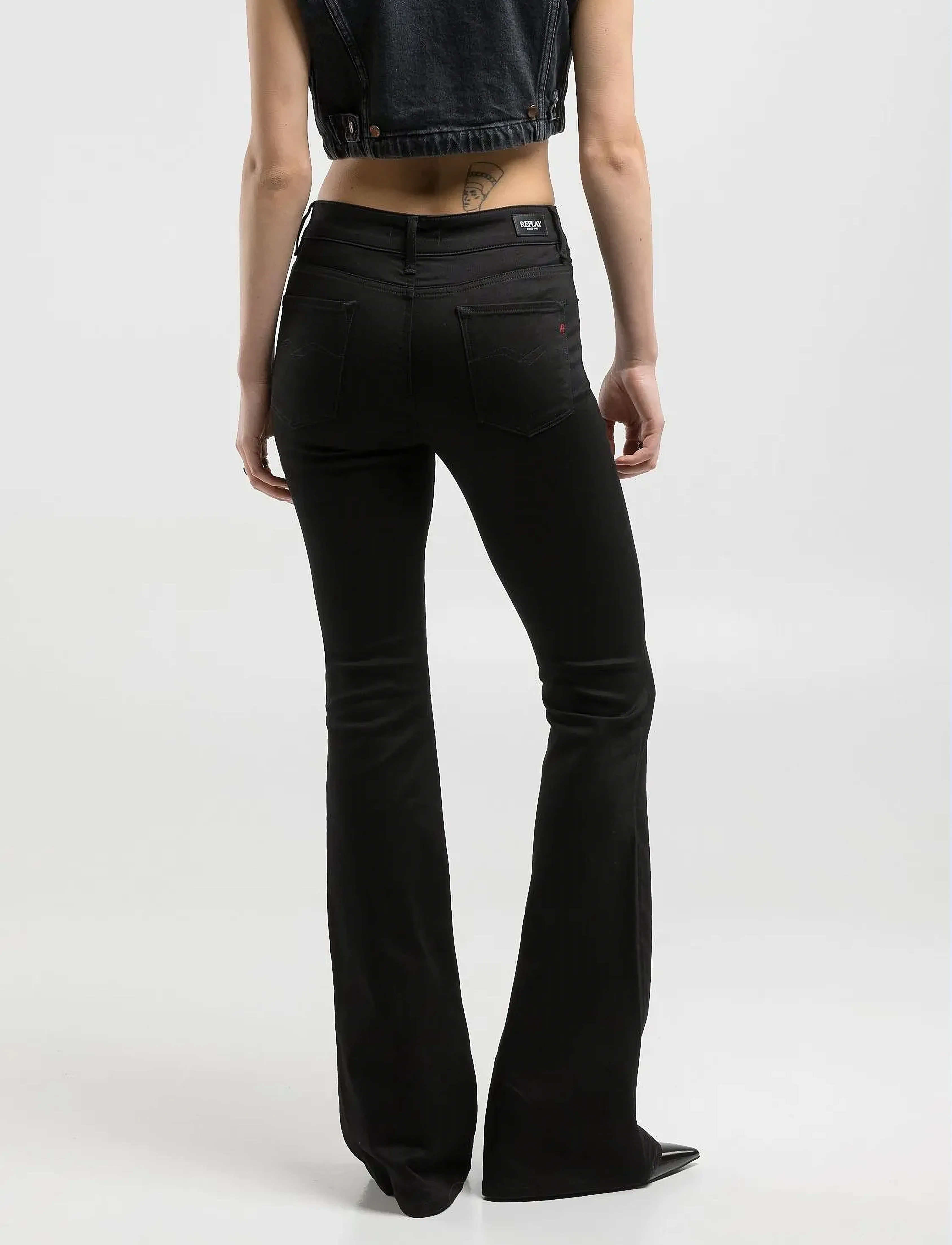REPLAY Joella Trousers Flare Regular Waist bootcut & flared jeans dam – bild 6