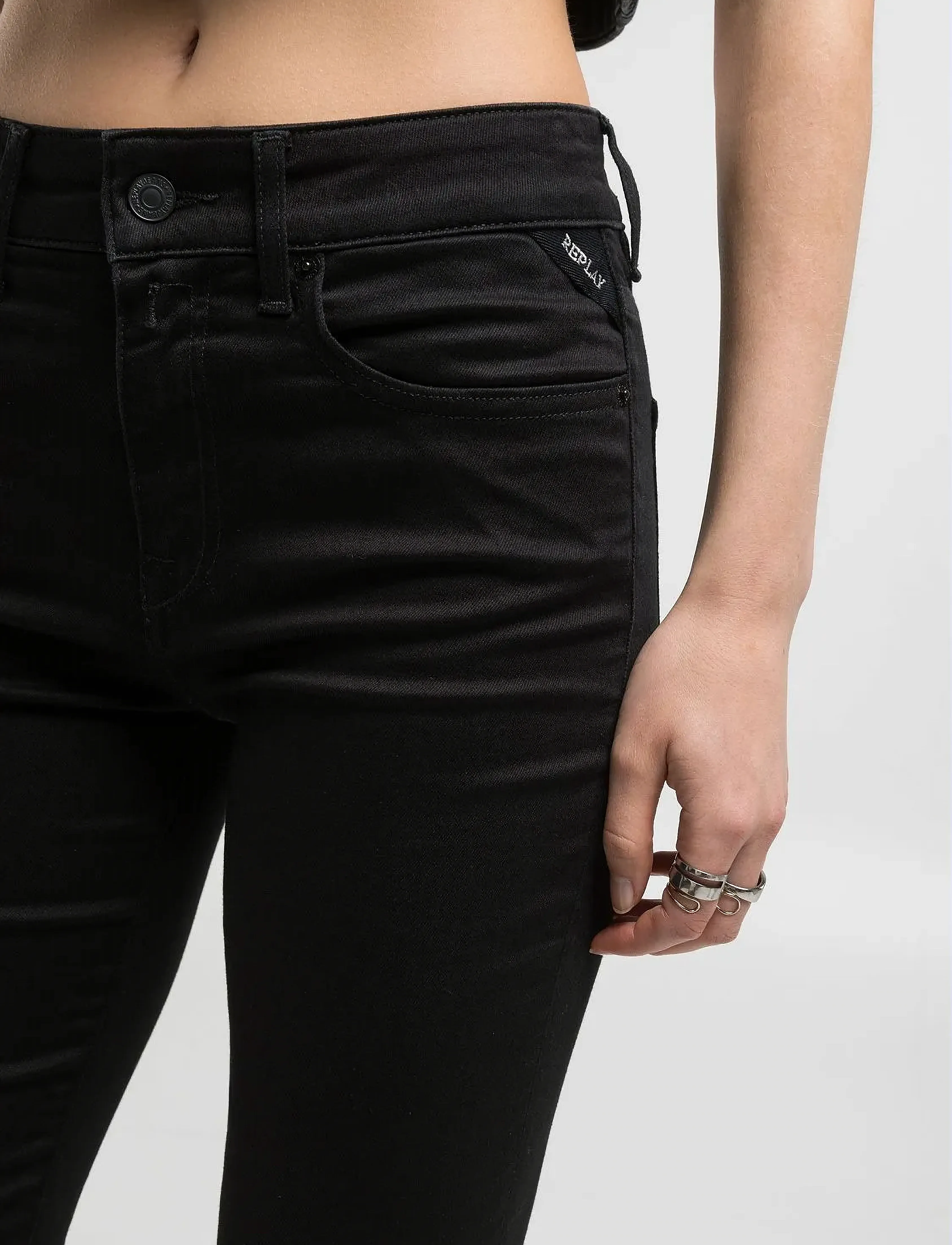 REPLAY Joella Trousers Flare Regular Waist bootcut & flared jeans dam – bild 7