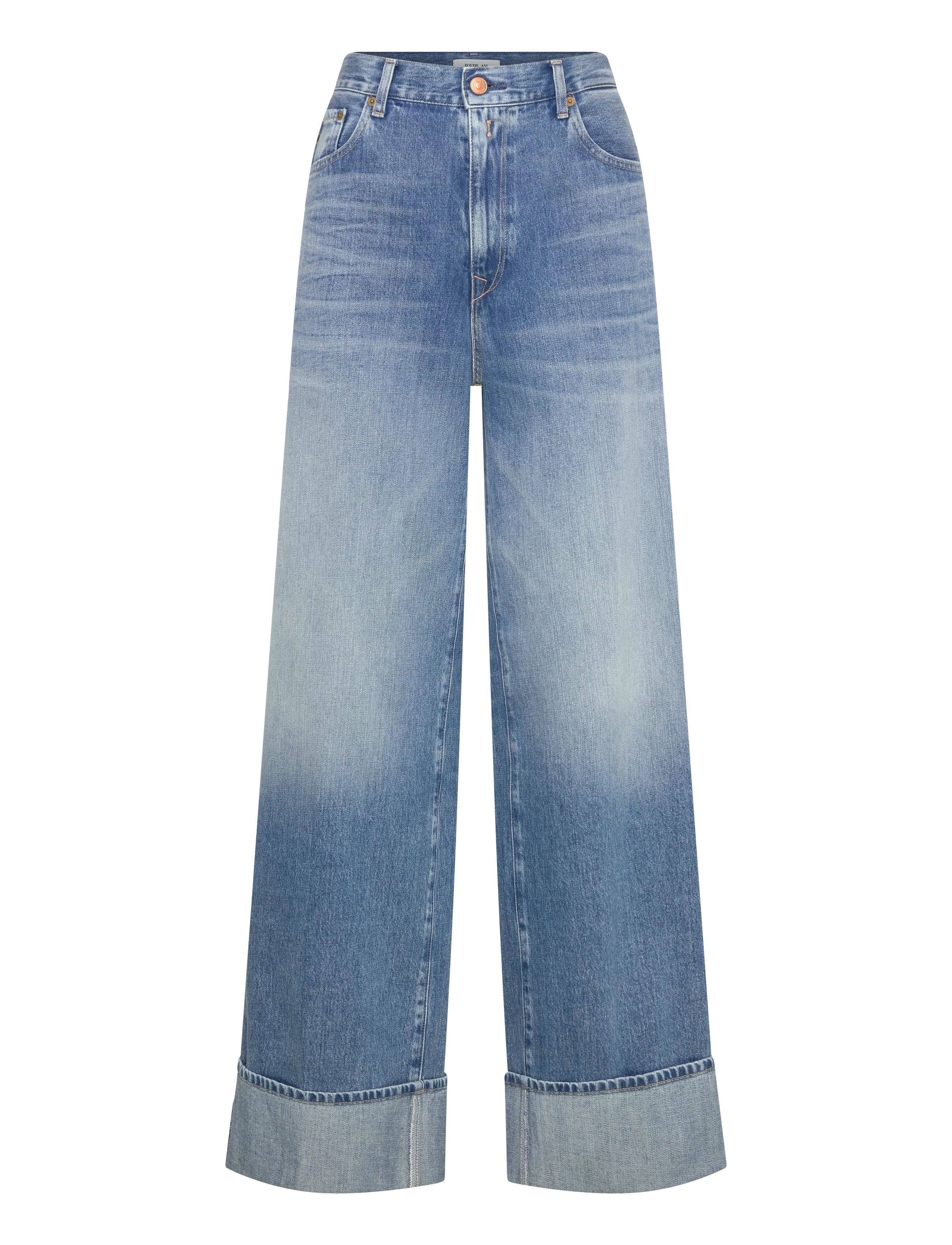 Replay NALAJA Trousers WIDE LEG - Tøj - BLUE / blue