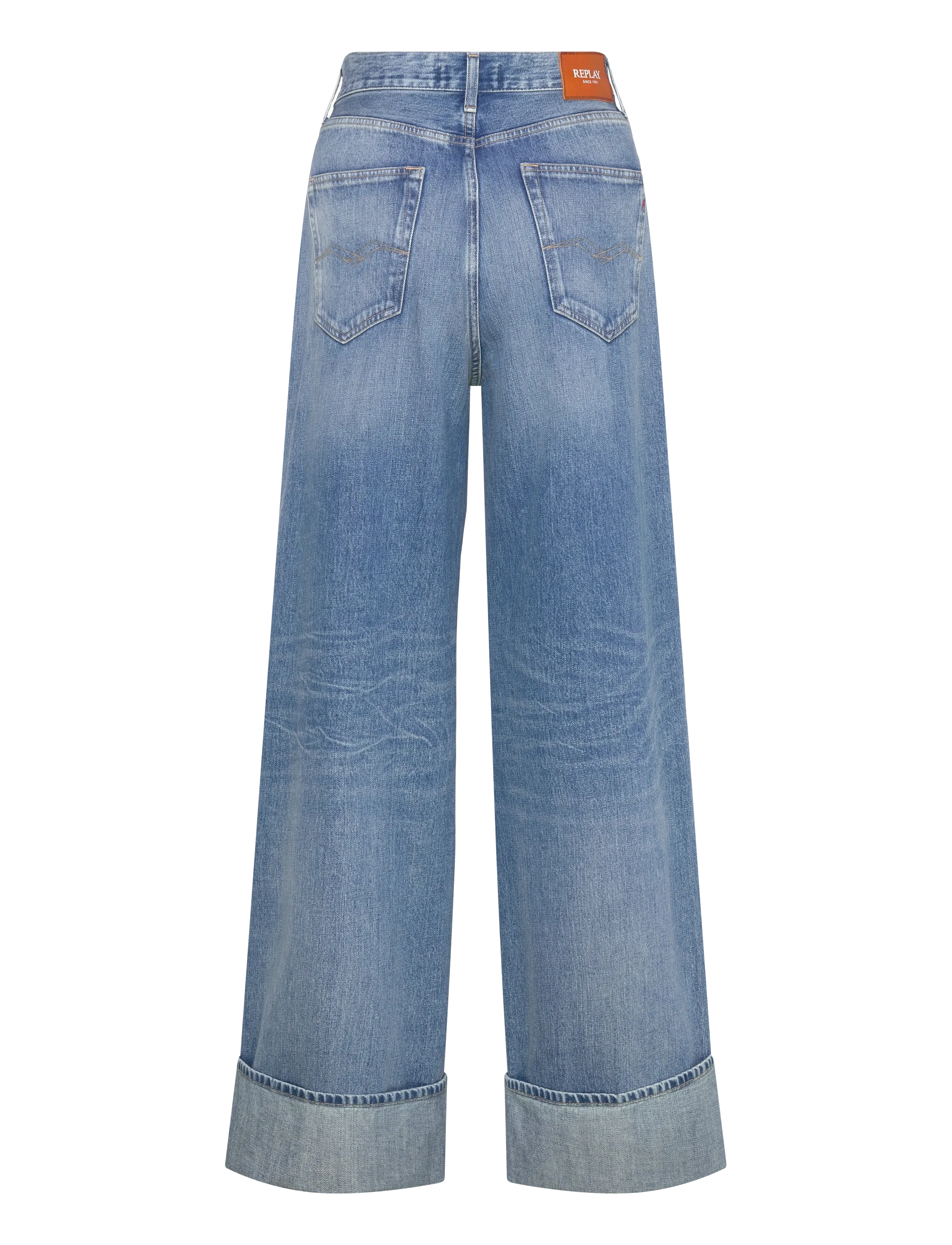 Replay - NALAJA Trousers WIDE LEG - bukser med brede ben - blue - 2