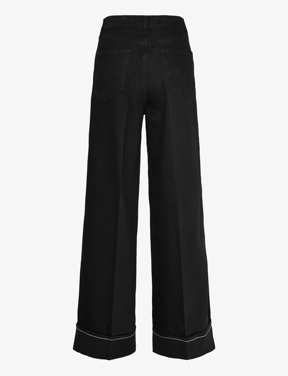 Replay - NALAJA Trousers WIDE LEG - vida jeans - black - 2