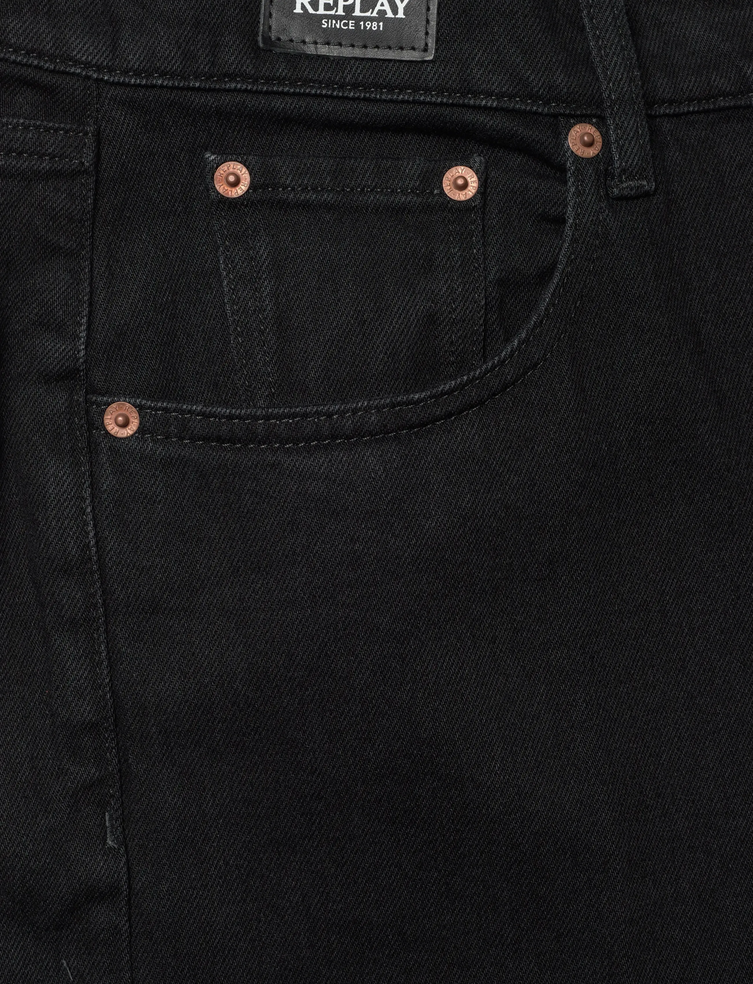 Replay - NALAJA Trousers WIDE LEG - leveälahkeiset farkut - black - 5
