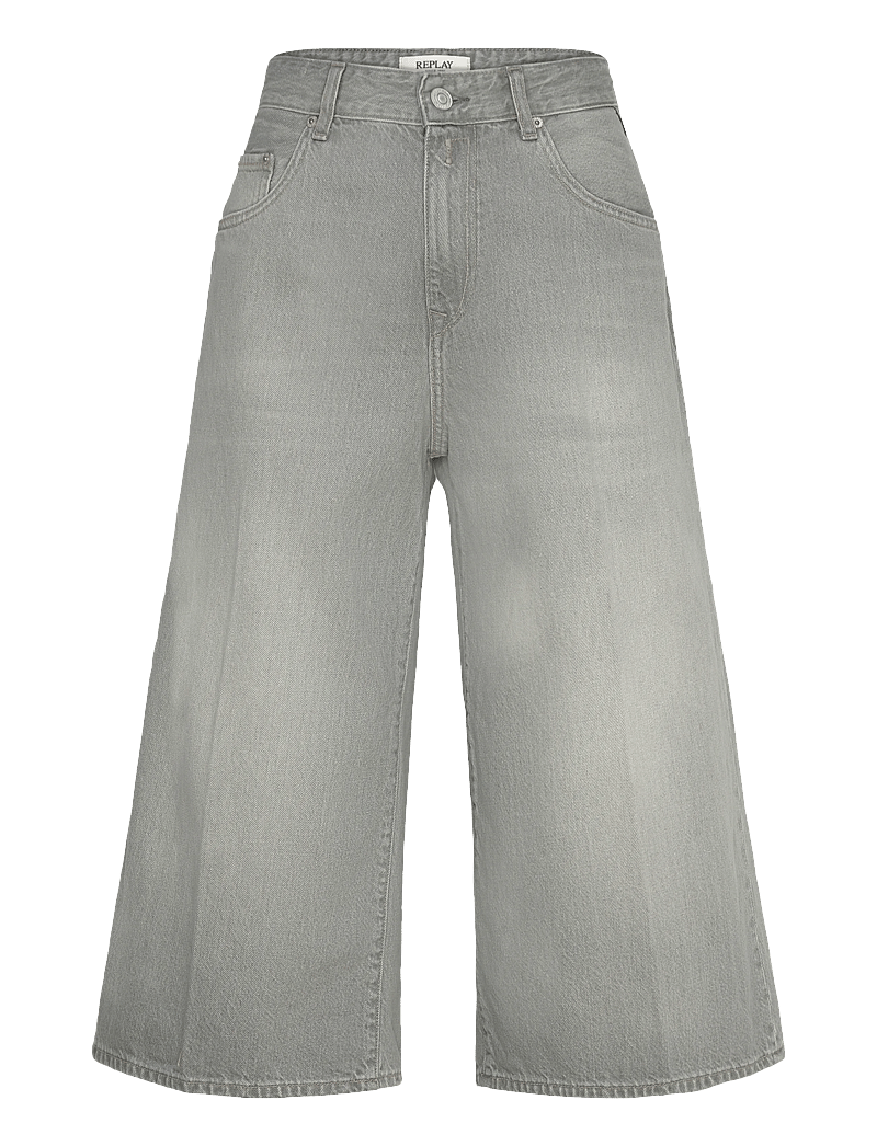 Replay - VIVYETTE Trousers WIDE LEG - vida jeans - grey - 1