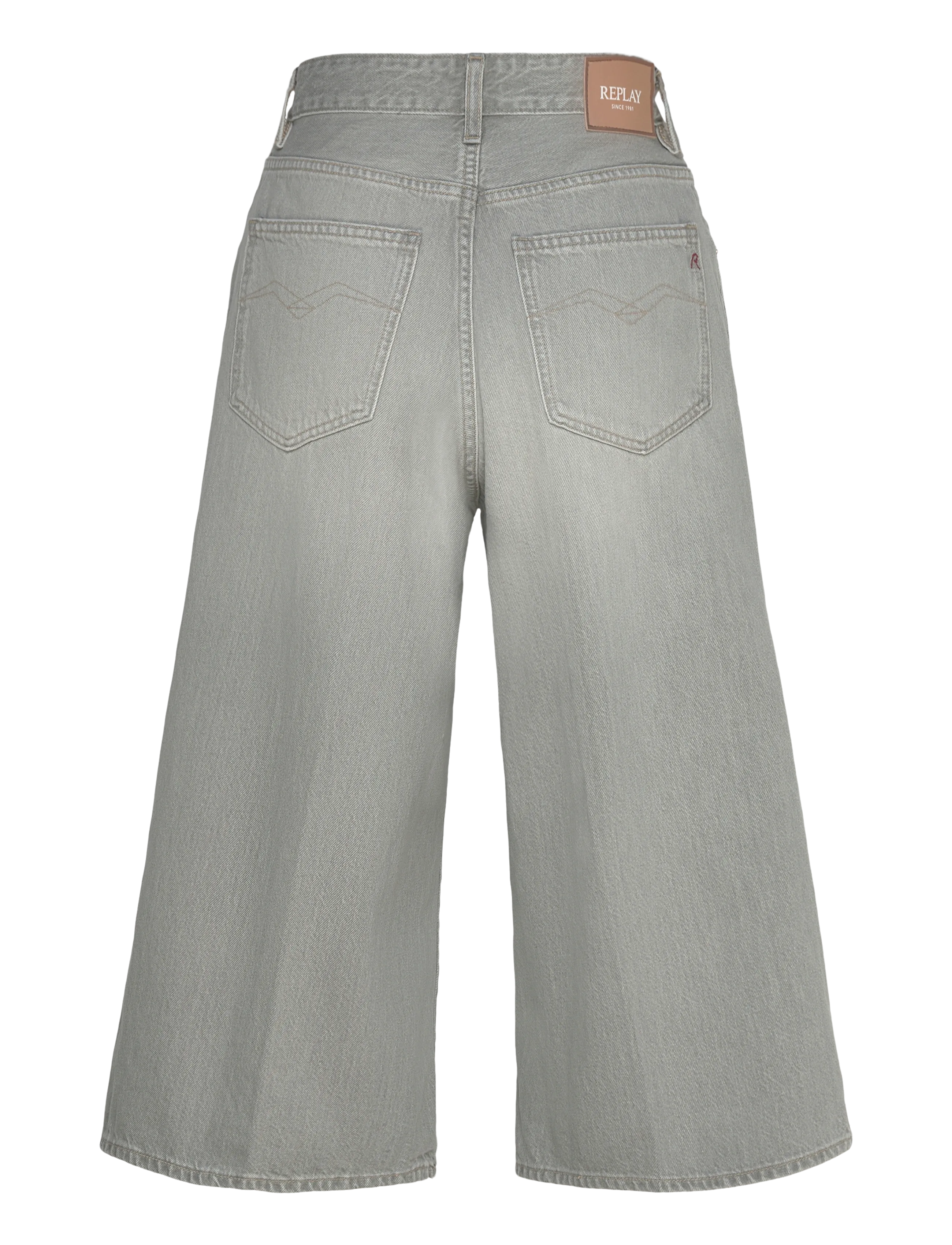 Replay - VIVYETTE Trousers WIDE LEG - laia säärega teksad - grey - 2