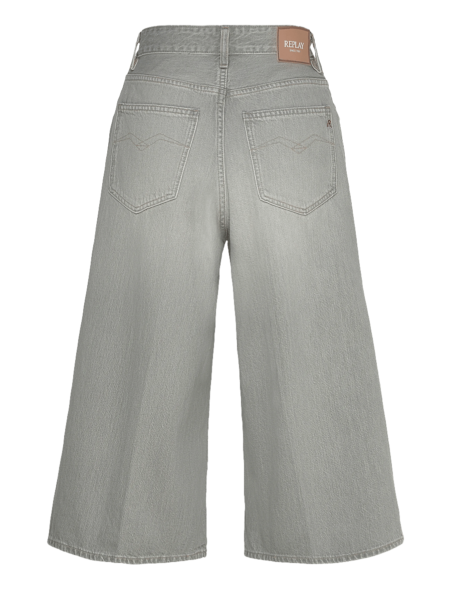 Replay - VIVYETTE Trousers WIDE LEG - laia säärega teksad - grey - 2