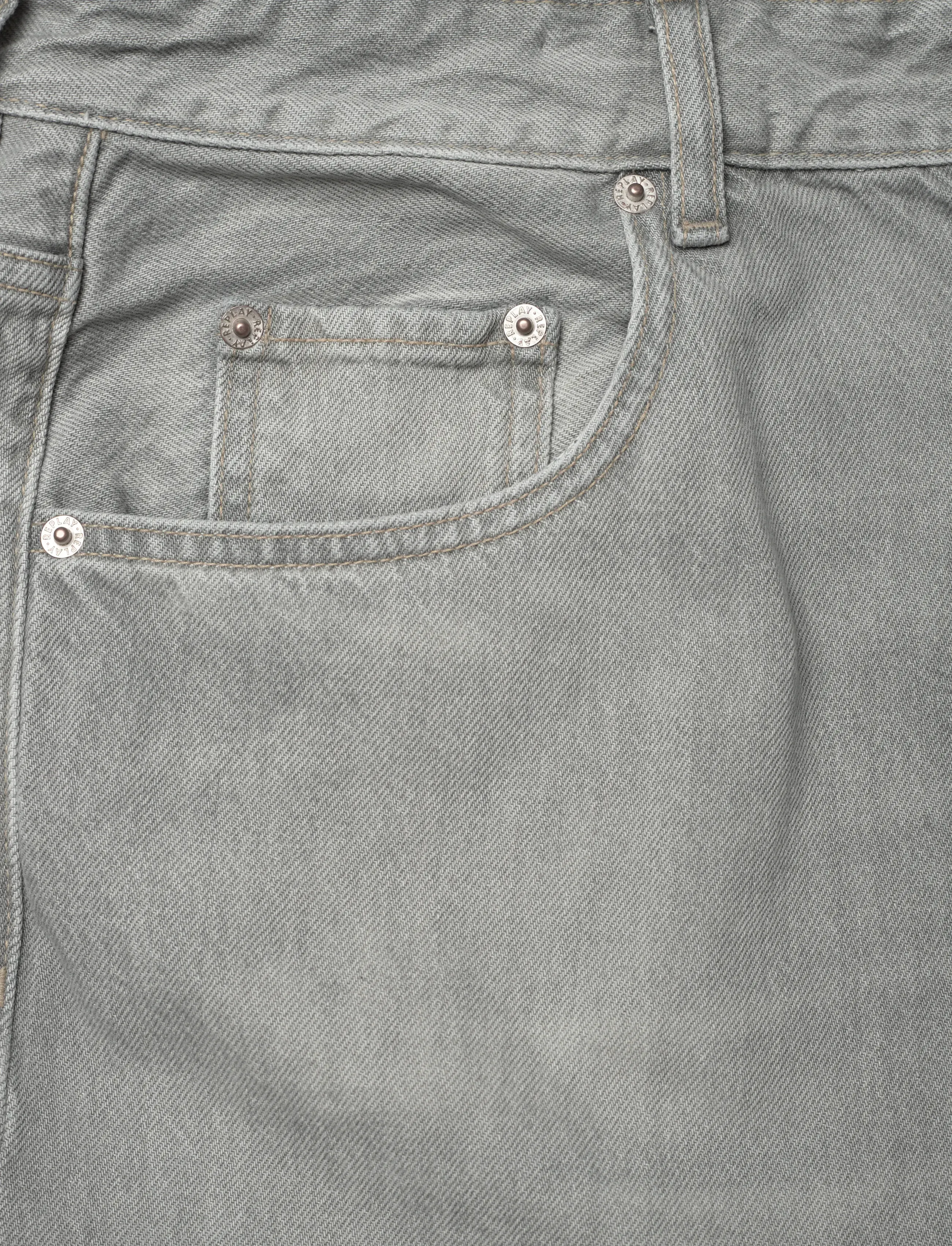 Replay - VIVYETTE Trousers WIDE LEG - laia säärega teksad - grey - 5