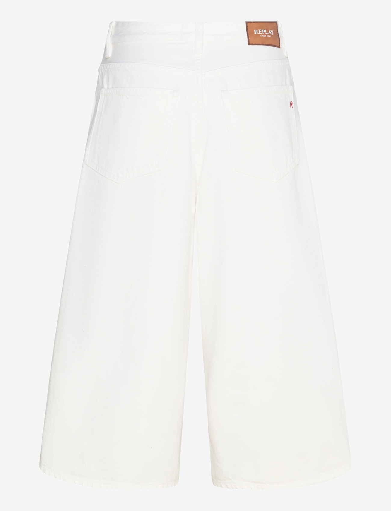Replay - VIVYETTE Trousers WIDE LEG - white - 2
