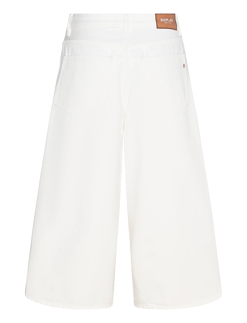 Replay - VIVYETTE Trousers WIDE LEG - white - 2
