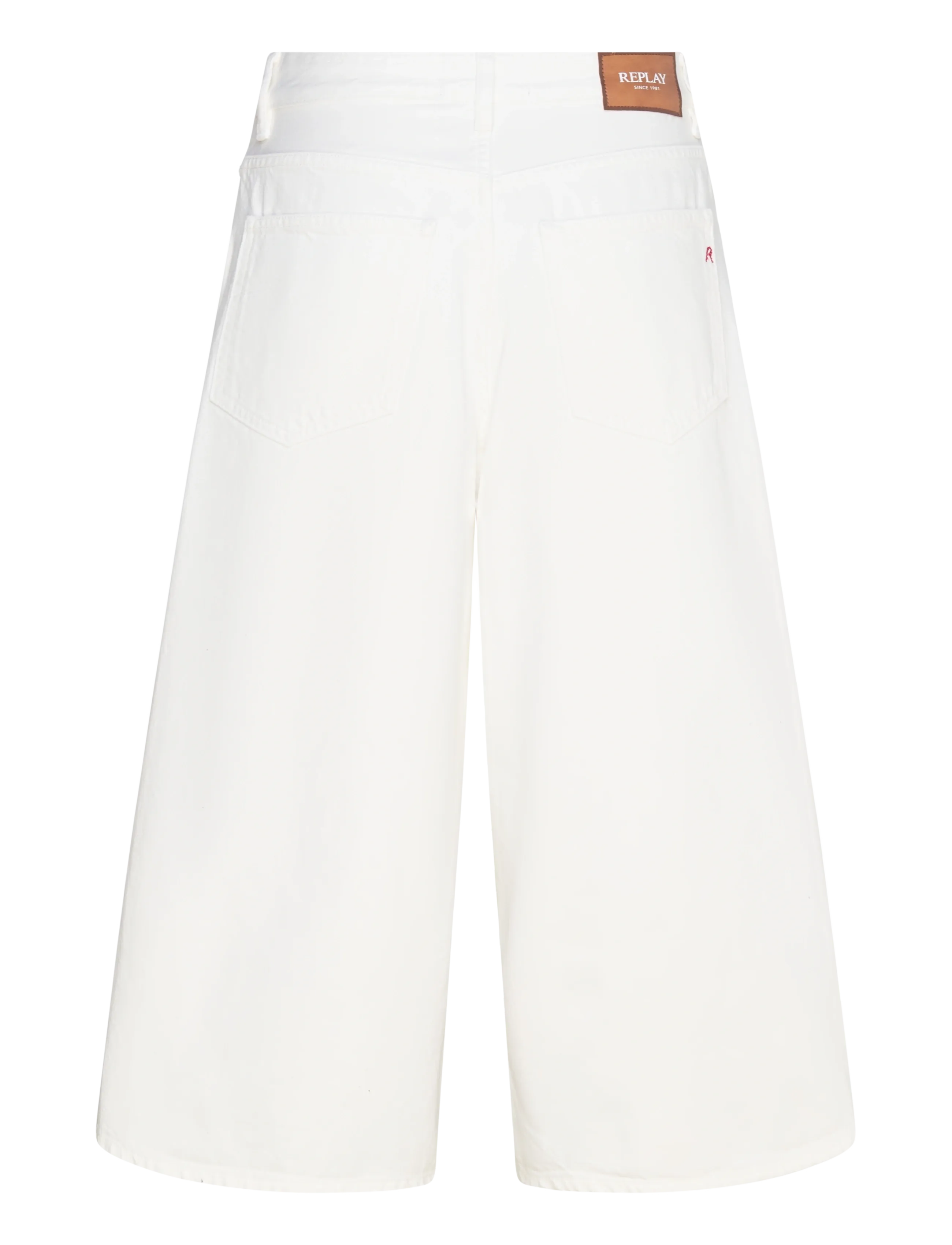 Replay - VIVYETTE Trousers WIDE LEG - culottes - white - 2