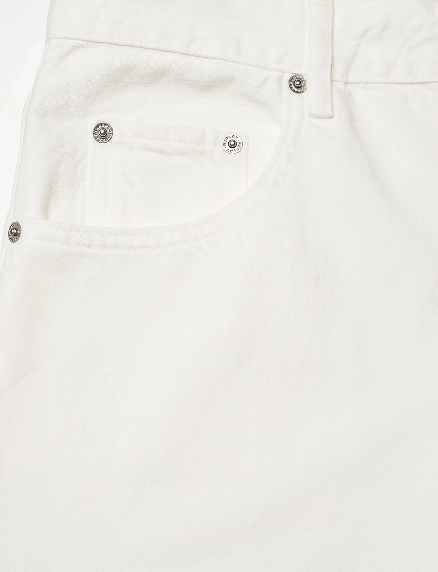 Replay - VIVYETTE Trousers WIDE LEG - culottes - white - 5