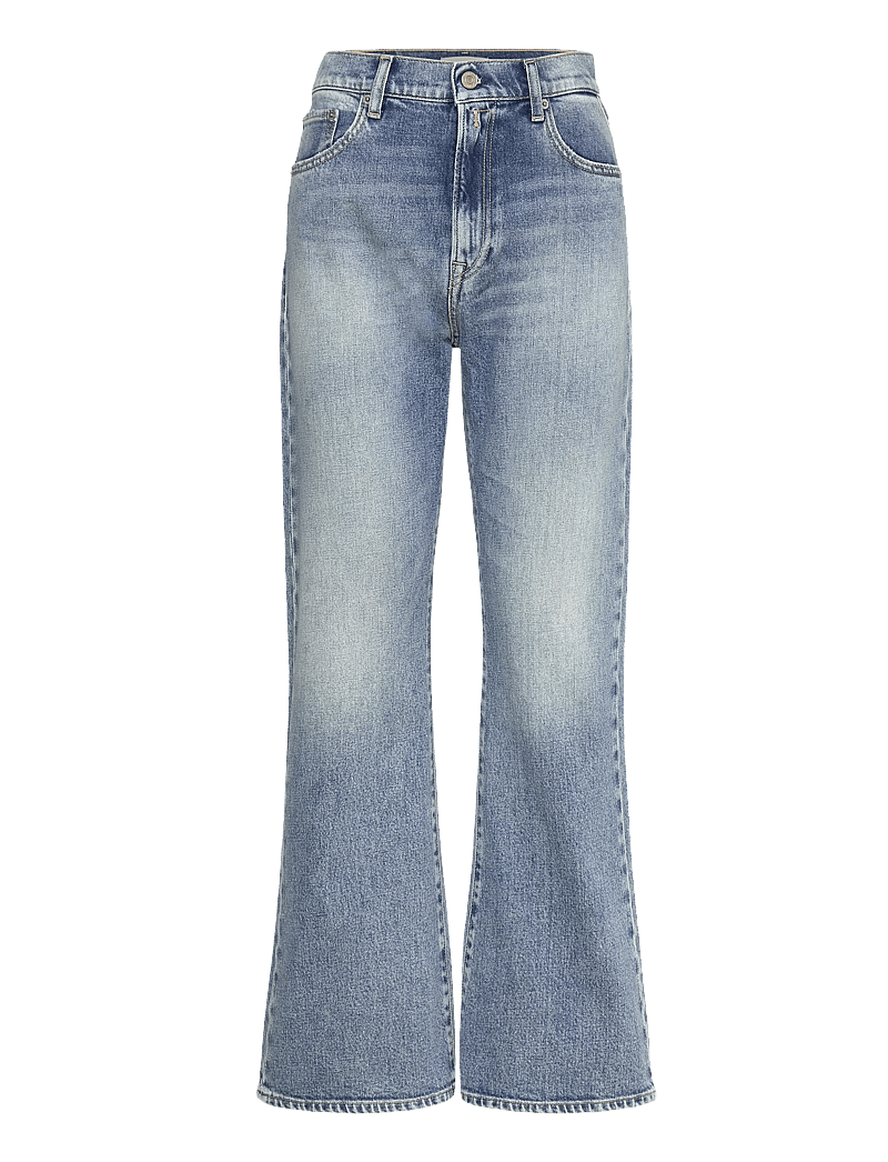 Replay - BECKA Trousers MID WAIST FLARED Original - flared jeans - blue - 1