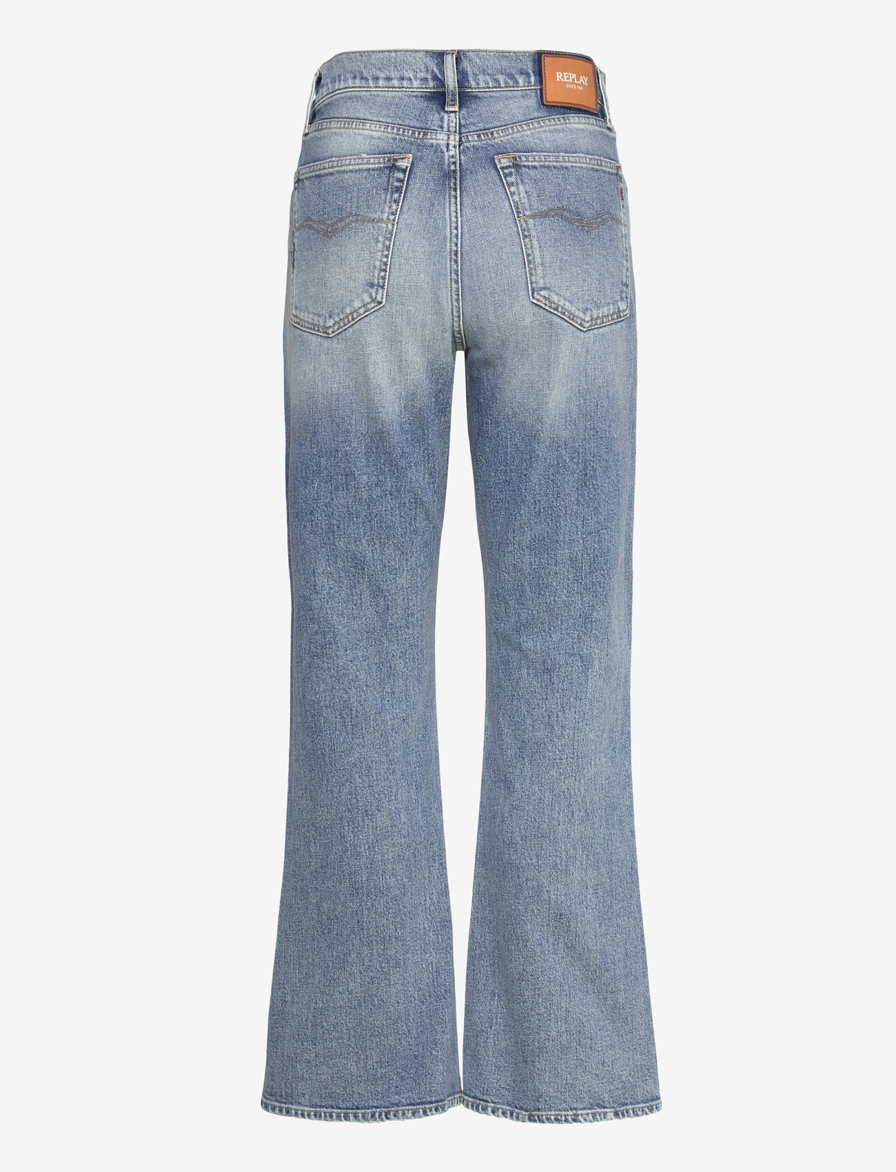 Replay - BECKA Trousers MID WAIST FLARED Original - schlaghosen - blue - 2