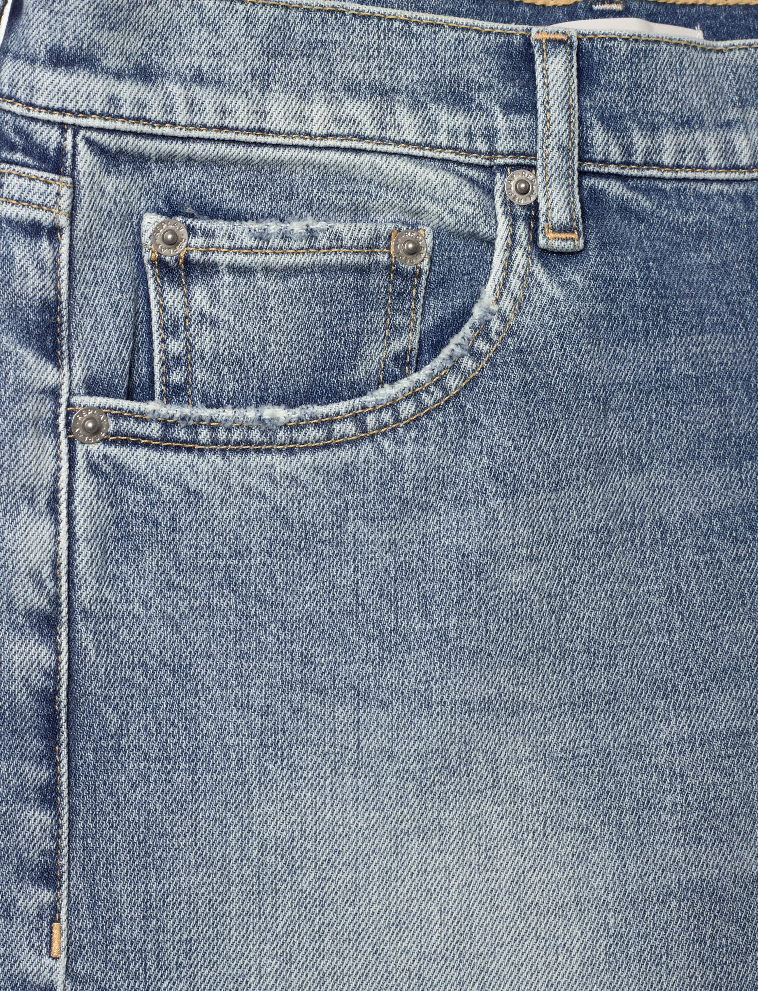Replay - BECKA MID WAIST FLARED Original  DENIM Trousers - nuo kelių platėjantys džinsai - blue - 5